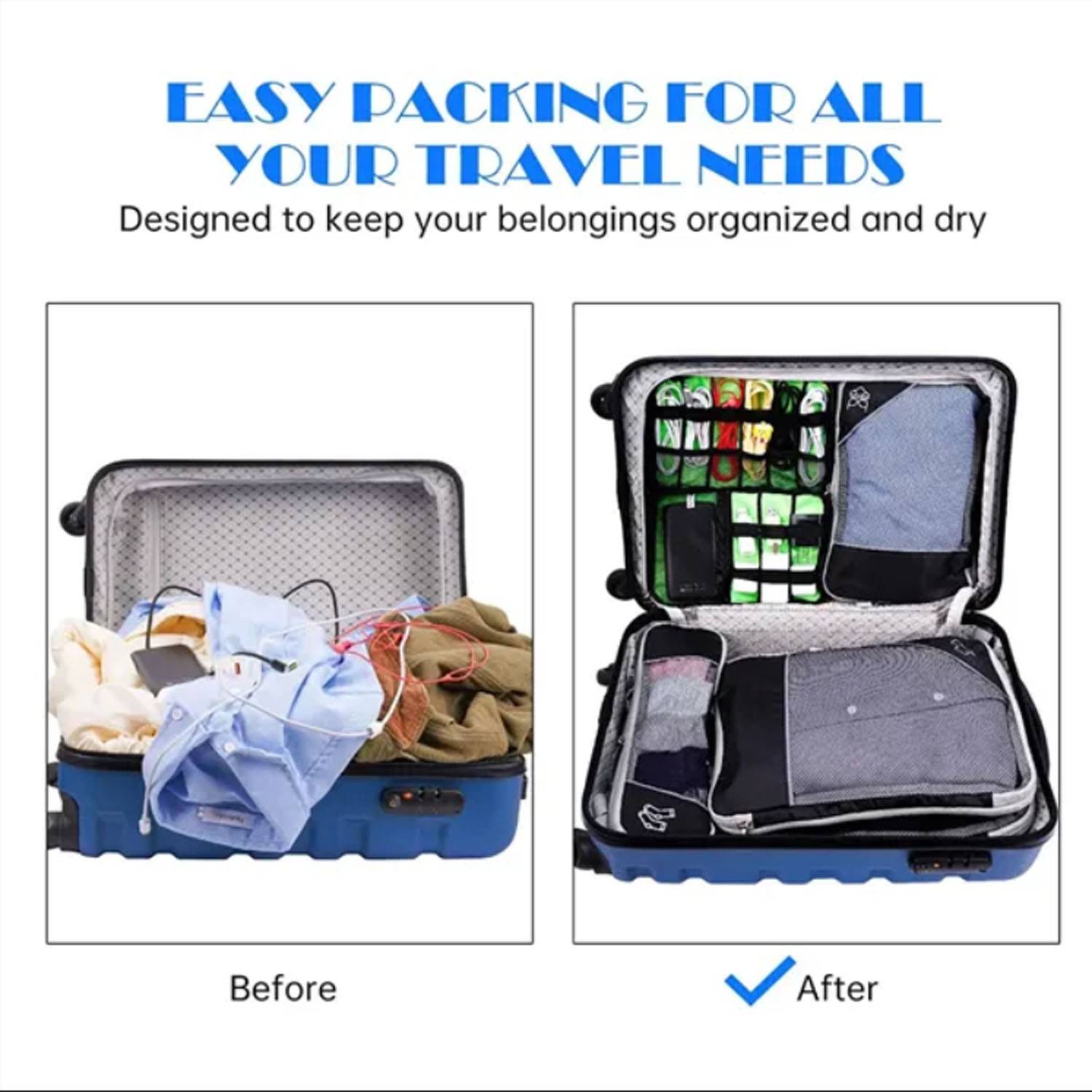 5 PCS Luggage Organizer Bag Packing Cubes 9