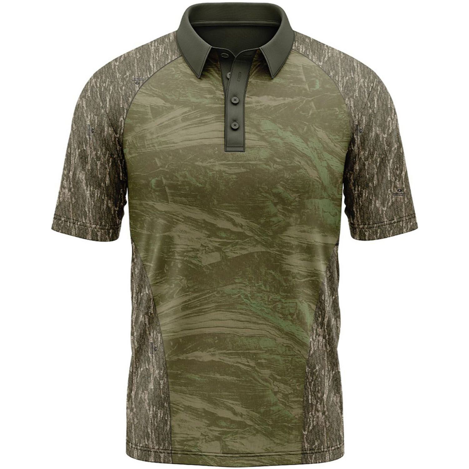 Mossy Oak® Men's 4.4 oz. Polyester Interlock Raglan Polo Shirt 4