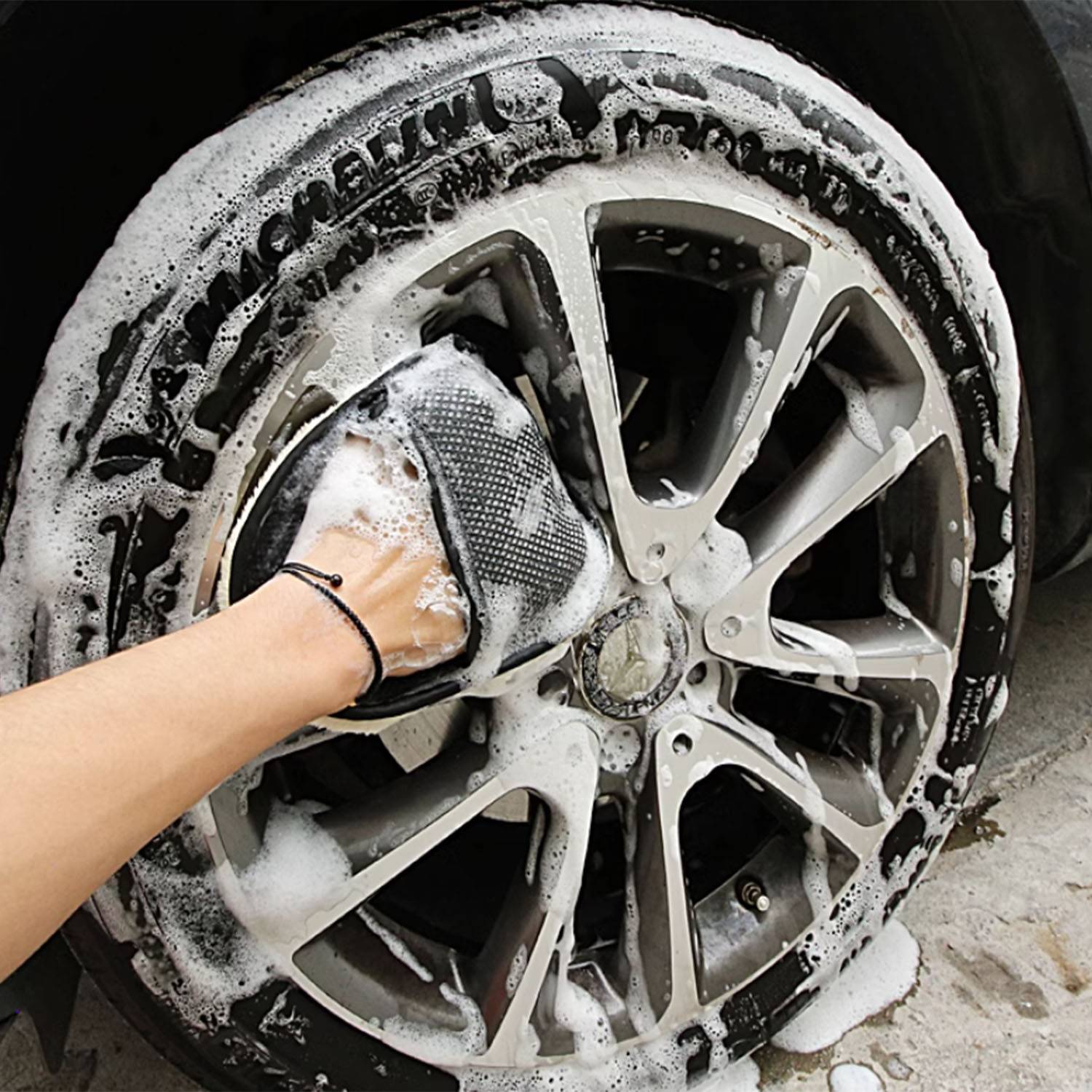 Premium Double-Sided Faux Wool Car Cleaning Glove 6