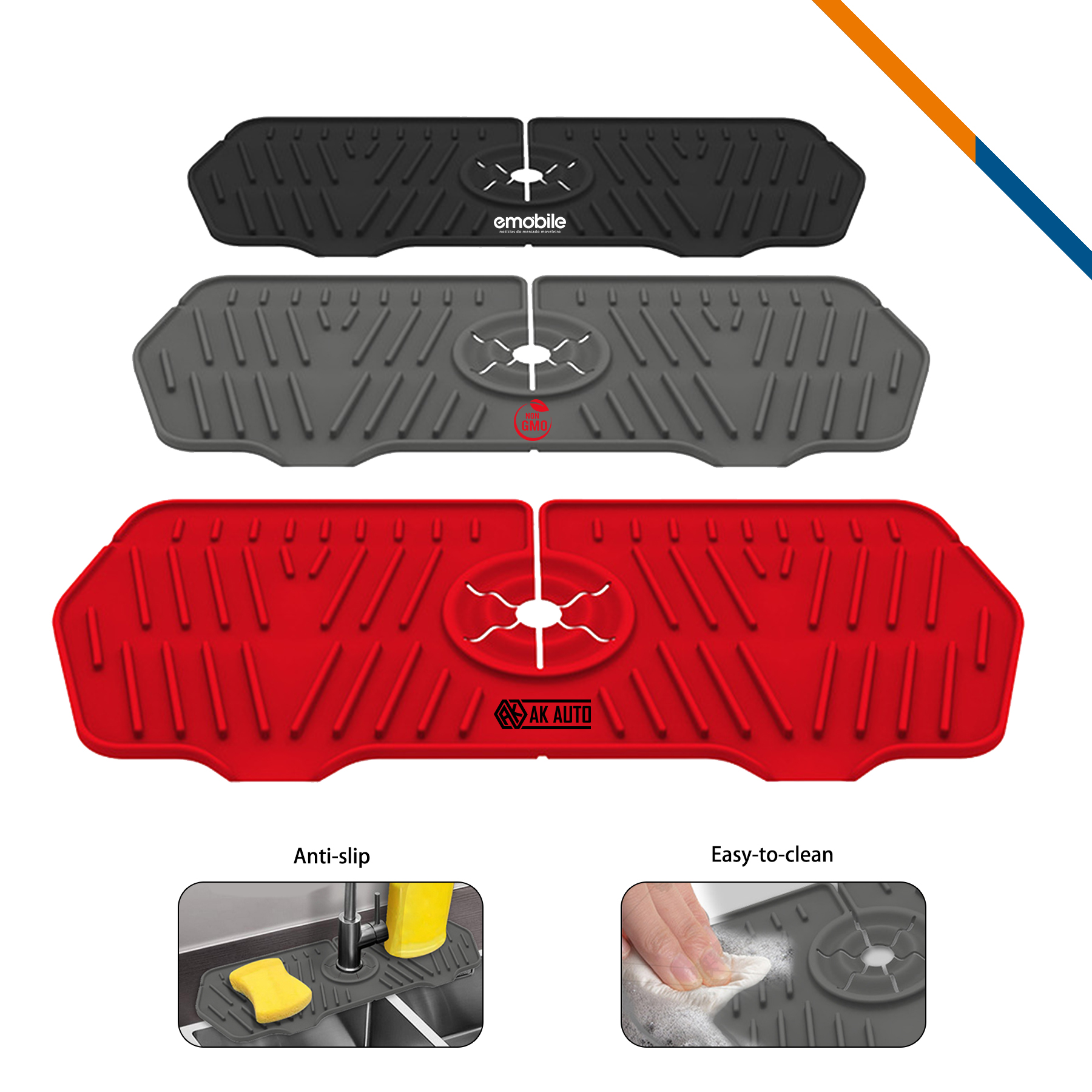 Fox Silicone Sink Mat 4