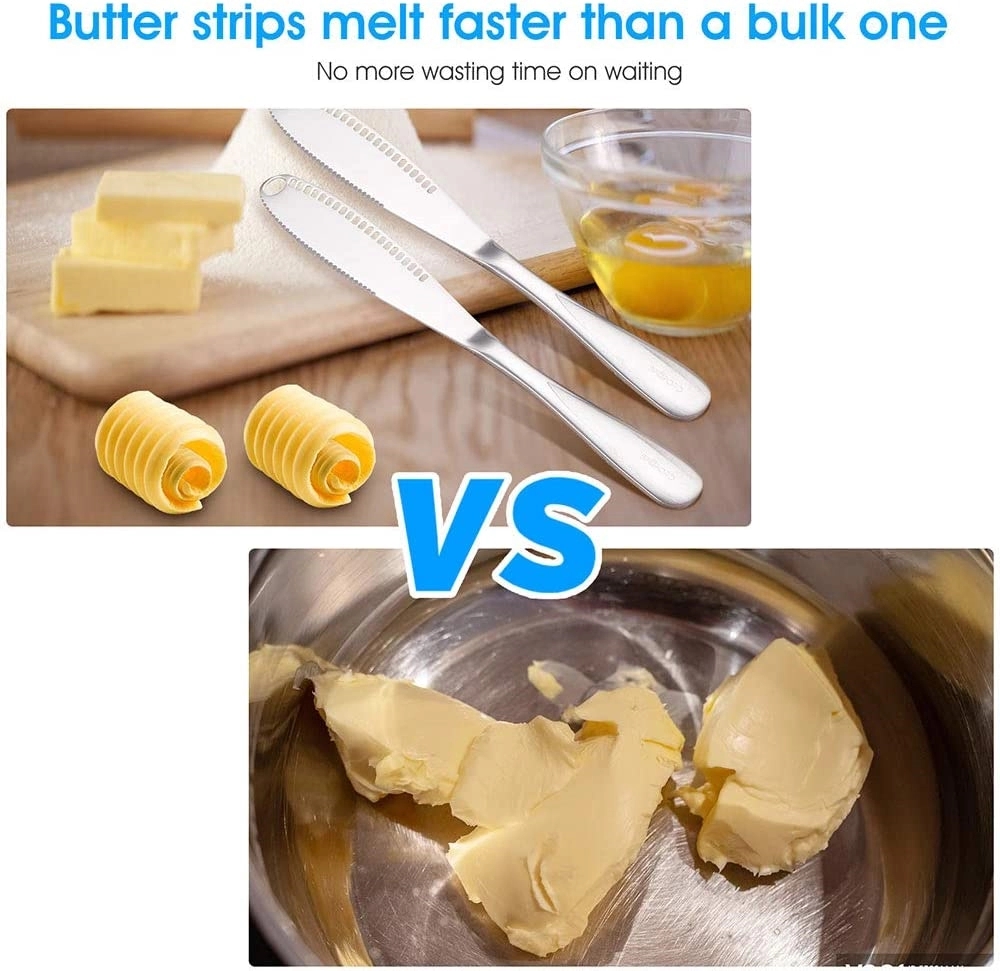 Stainless Steel Butter Knife - 3 in 1 Kitchen Gadgets 2