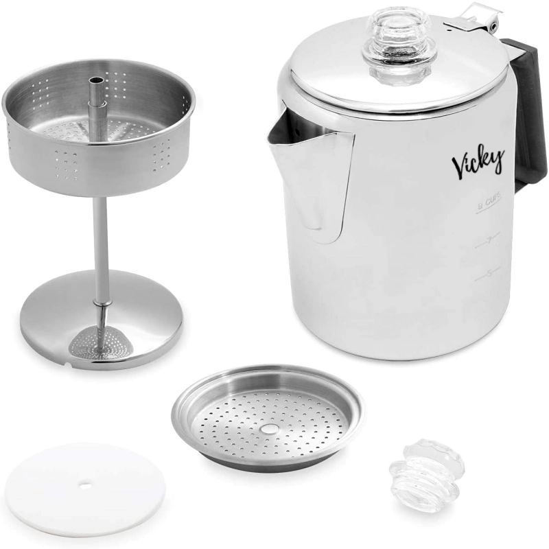 Stainless Steel Coffee Filter Pot 10