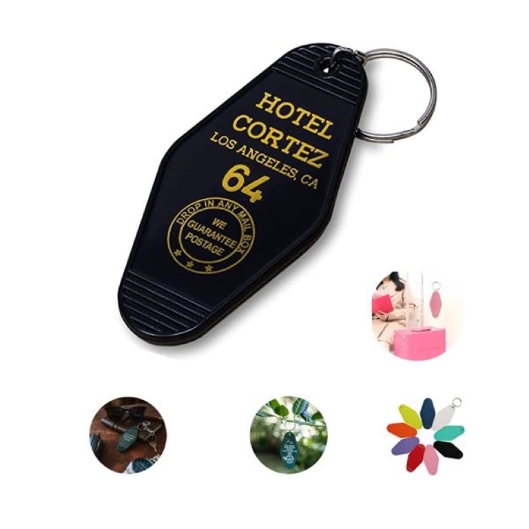 Vintage ABS Hotel Motel Keychain 2