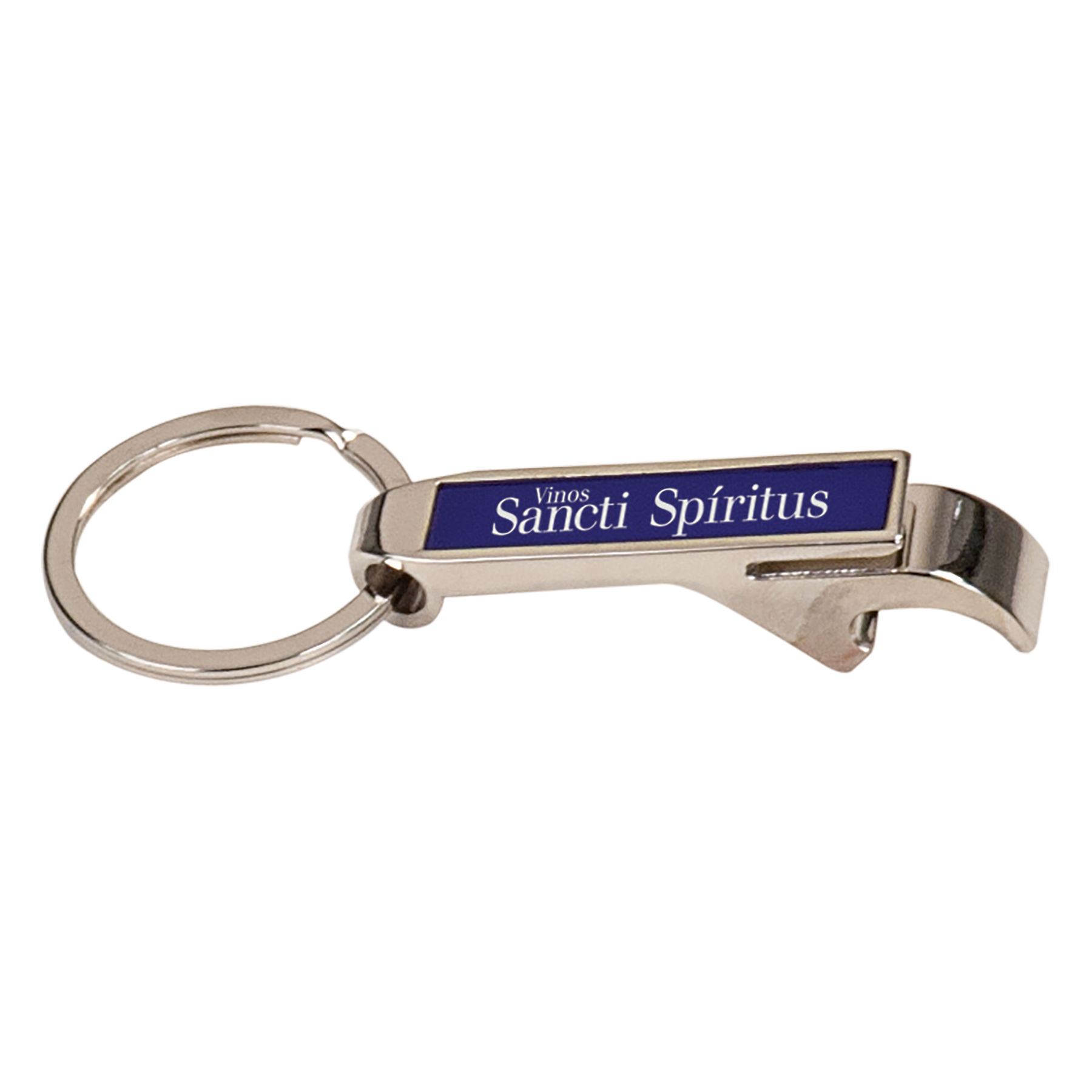 2 1/2" Blue Bottle Opener Keychain 2