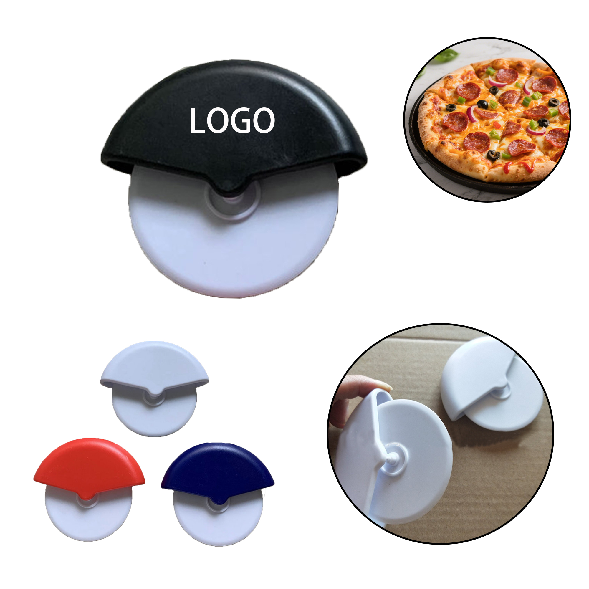 MOQ:50pcs Handheld Pizza Cutter 1