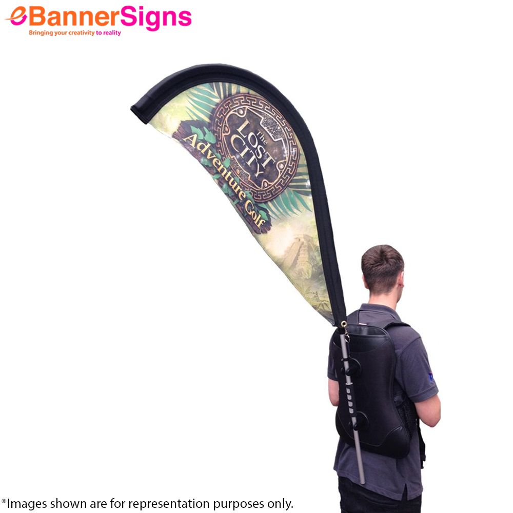 Teardrop Backpack Flag (Graphics + Hardware) 1
