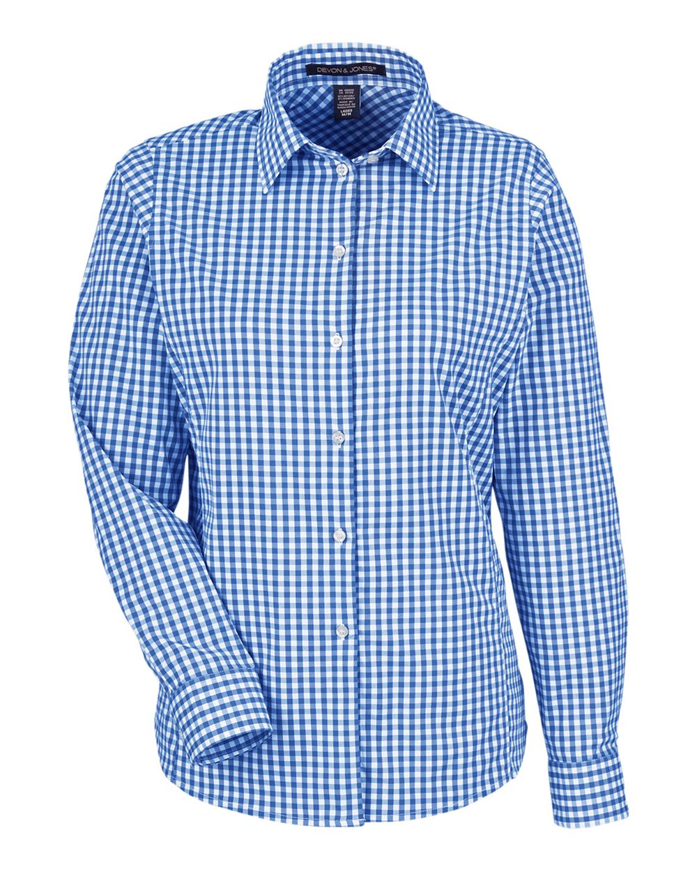 Women's CrownLux Performance® Gingham Dress Shirt - DG536W 14