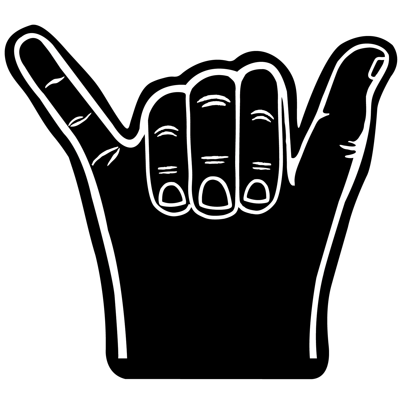 Foam Hang Ten Surfing Hand 26