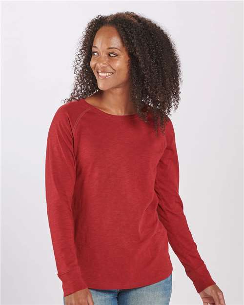 Women's Solid Preppy Patch Long Sleeve T-Shirt - BW3166 5