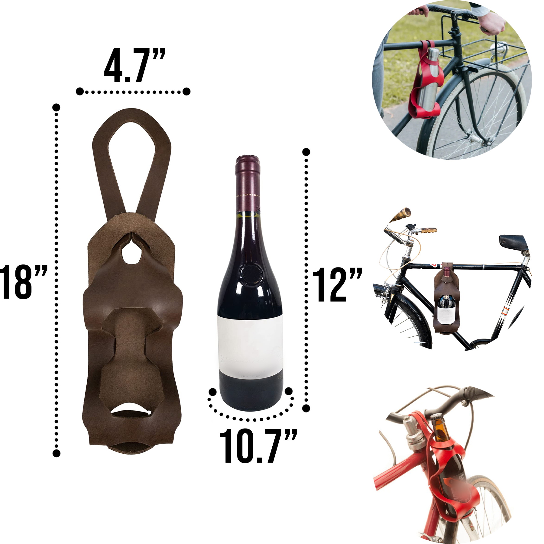 Unibody Bike Wine Carrier 2