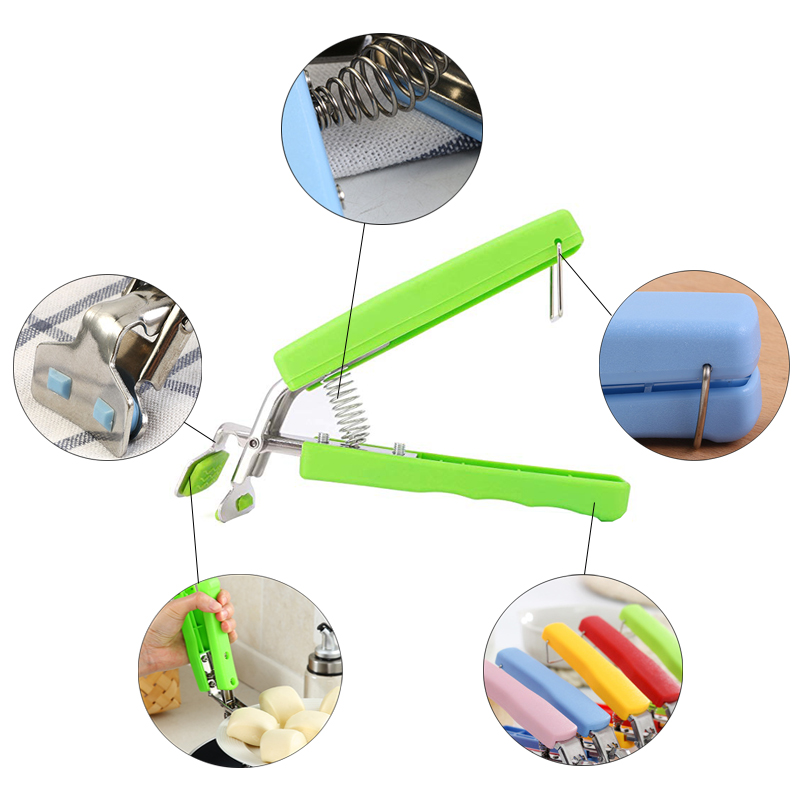 Kitchen Anti-scalding Clip/Stainless Steel Tray Gripper Tongs 2