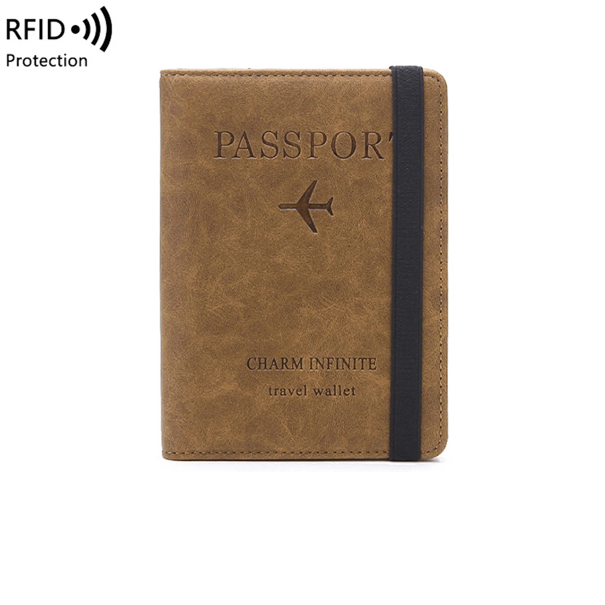 RFID Blocking Travel Passport Holder Cover Slim Id Card Case 4