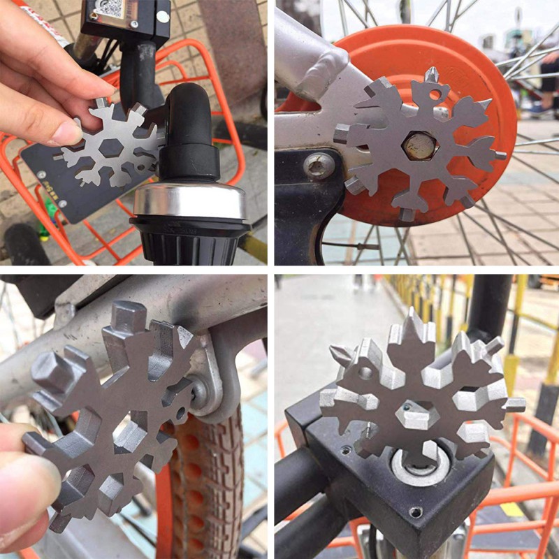 Snowflake 18-in-1 Portable Outdoor Wrench Tool 12