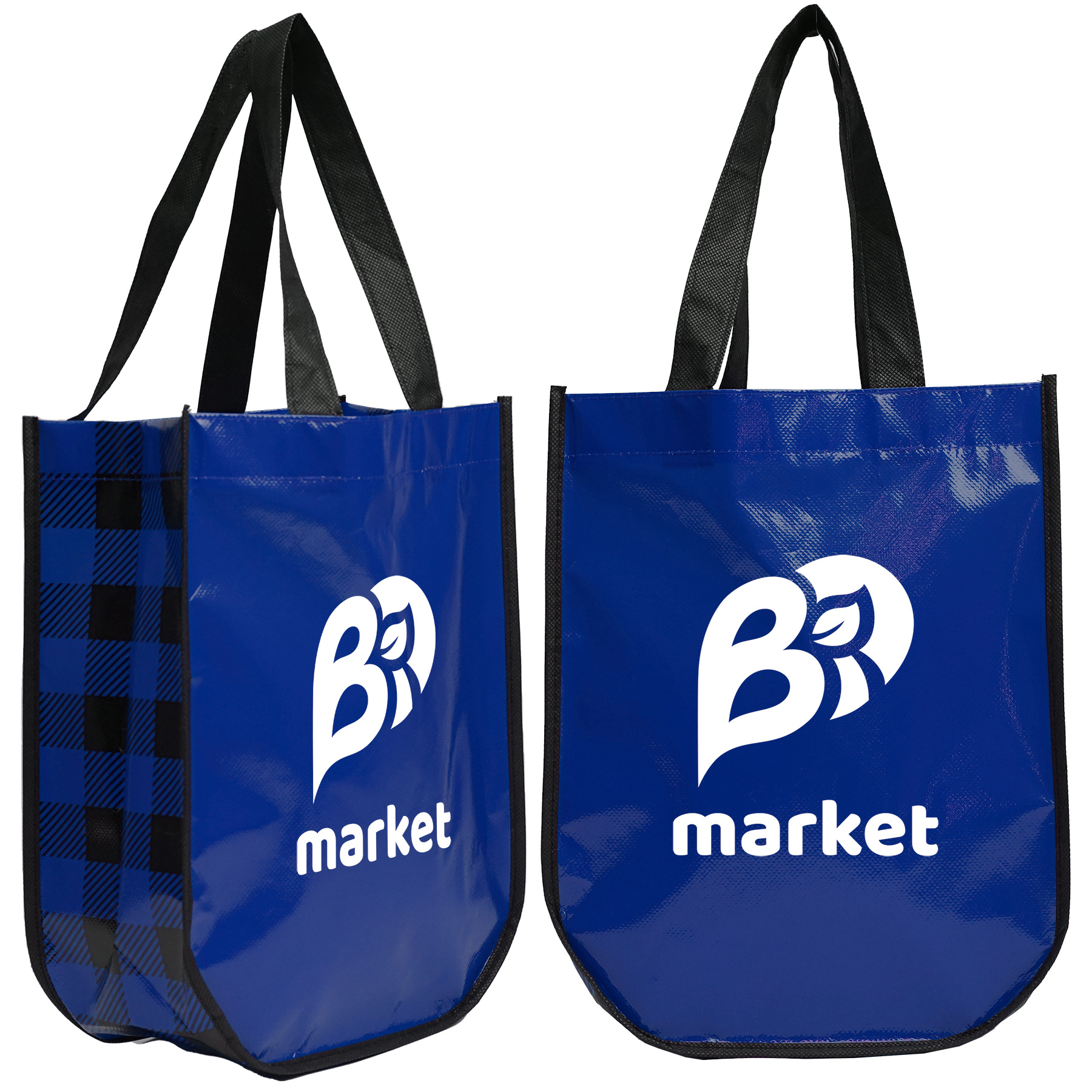 Lumberjack Plaid Laminated Fashion Tote 2