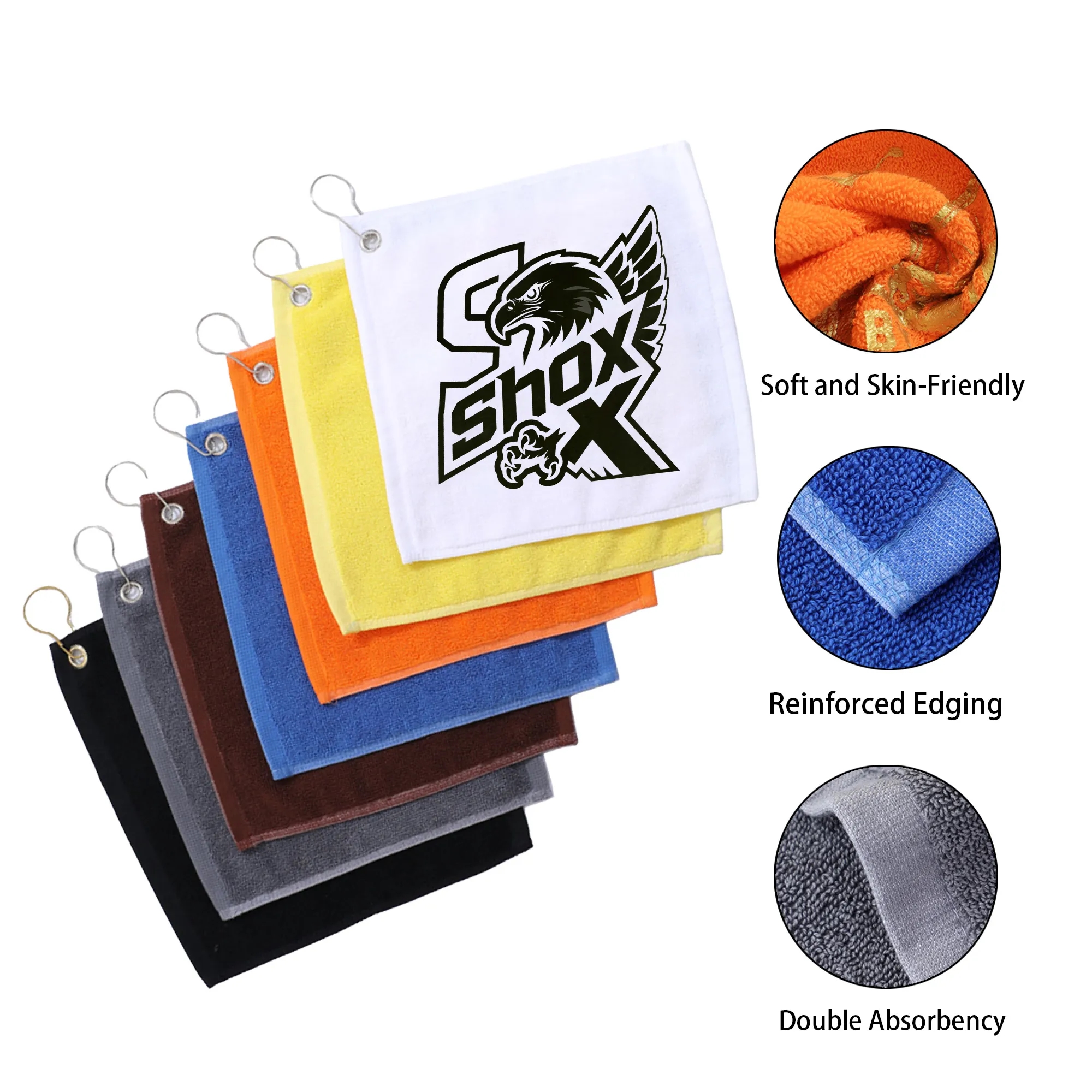 MOQ 100 Cotton Golf Towel 4