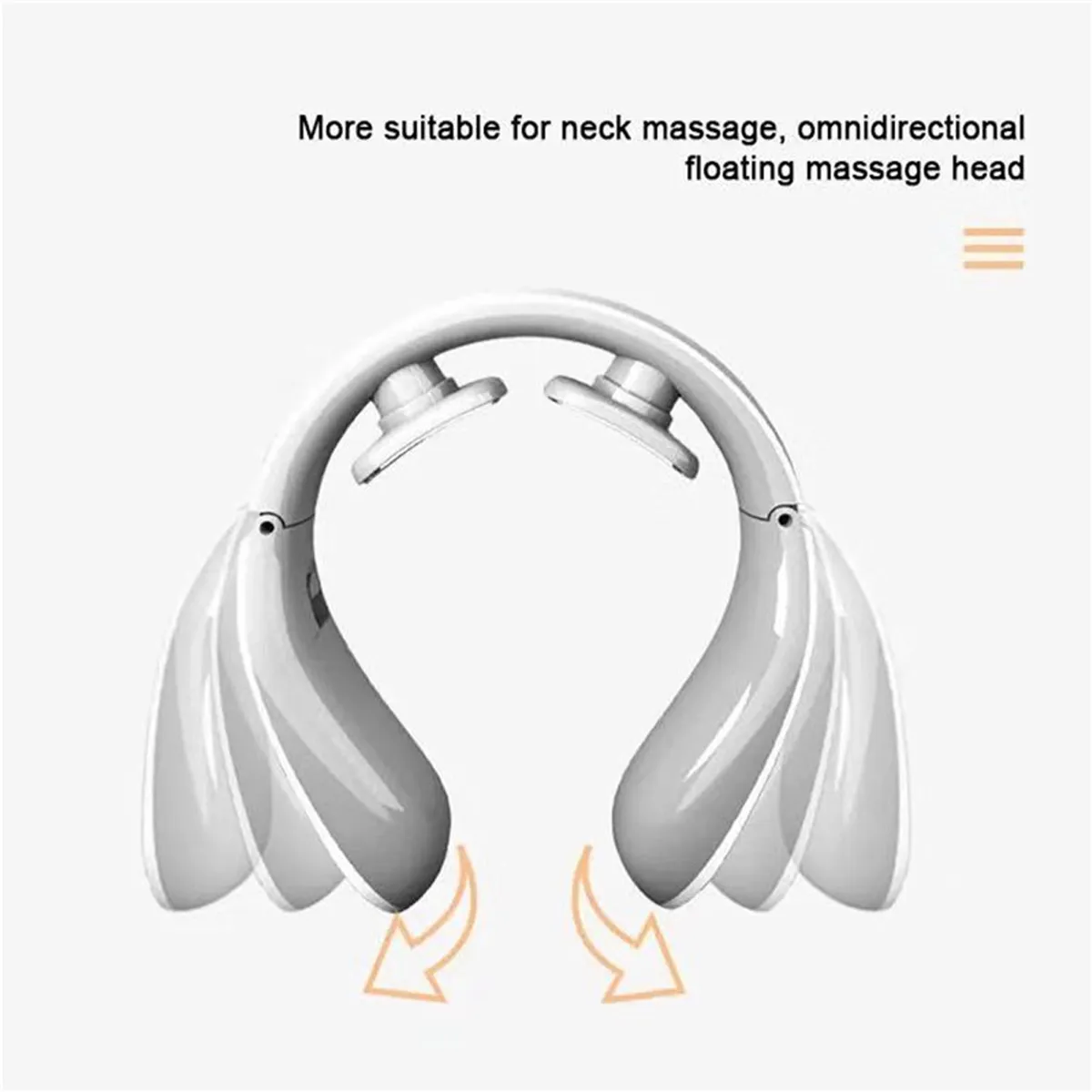 Reduce Fatigue Heat Electric Pulse Neck Massager Vibration 3