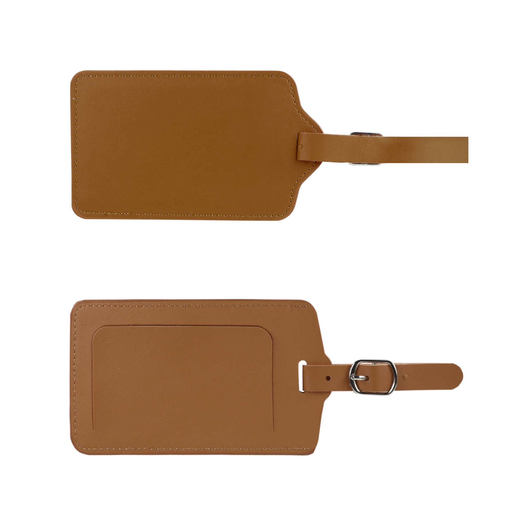 Flip Open PU Leather Luggage Tag 10