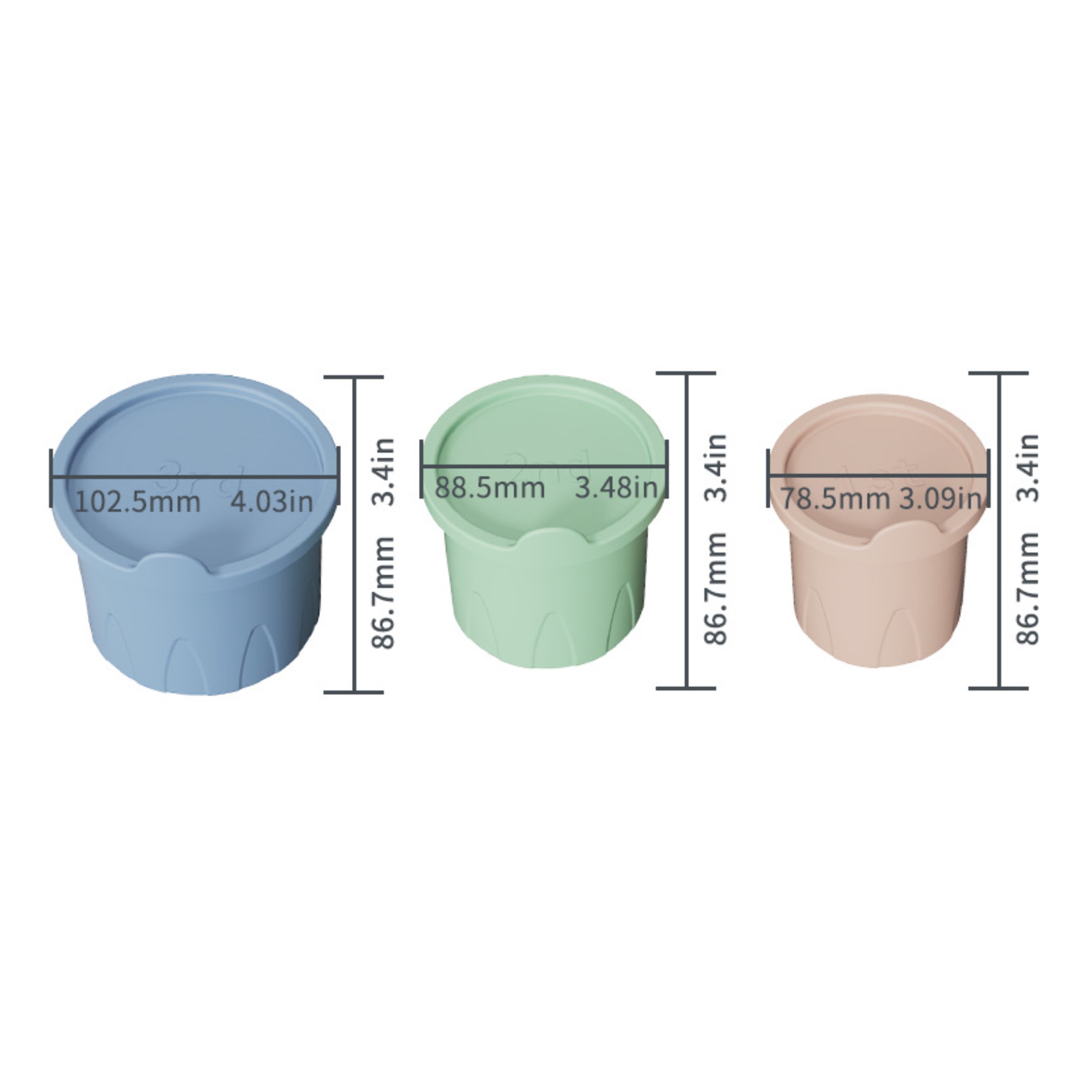Silicone Ice Cube Tray for Tumbler 3-Pieces Set 4