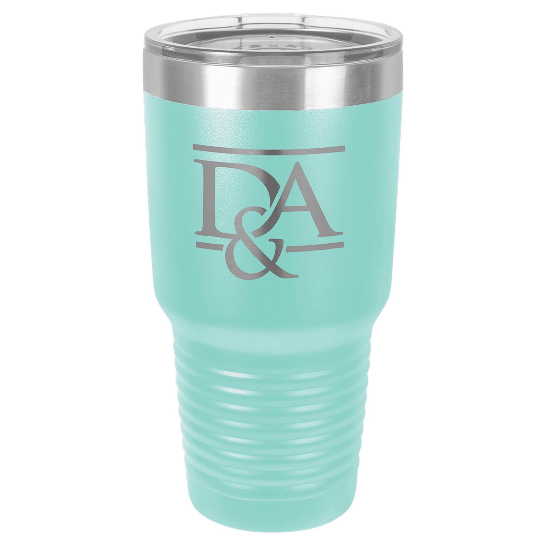 Polar Camel 30 oz. Teal Ringneck Vacuum Insulated Tumbler with Clear Lid 2
