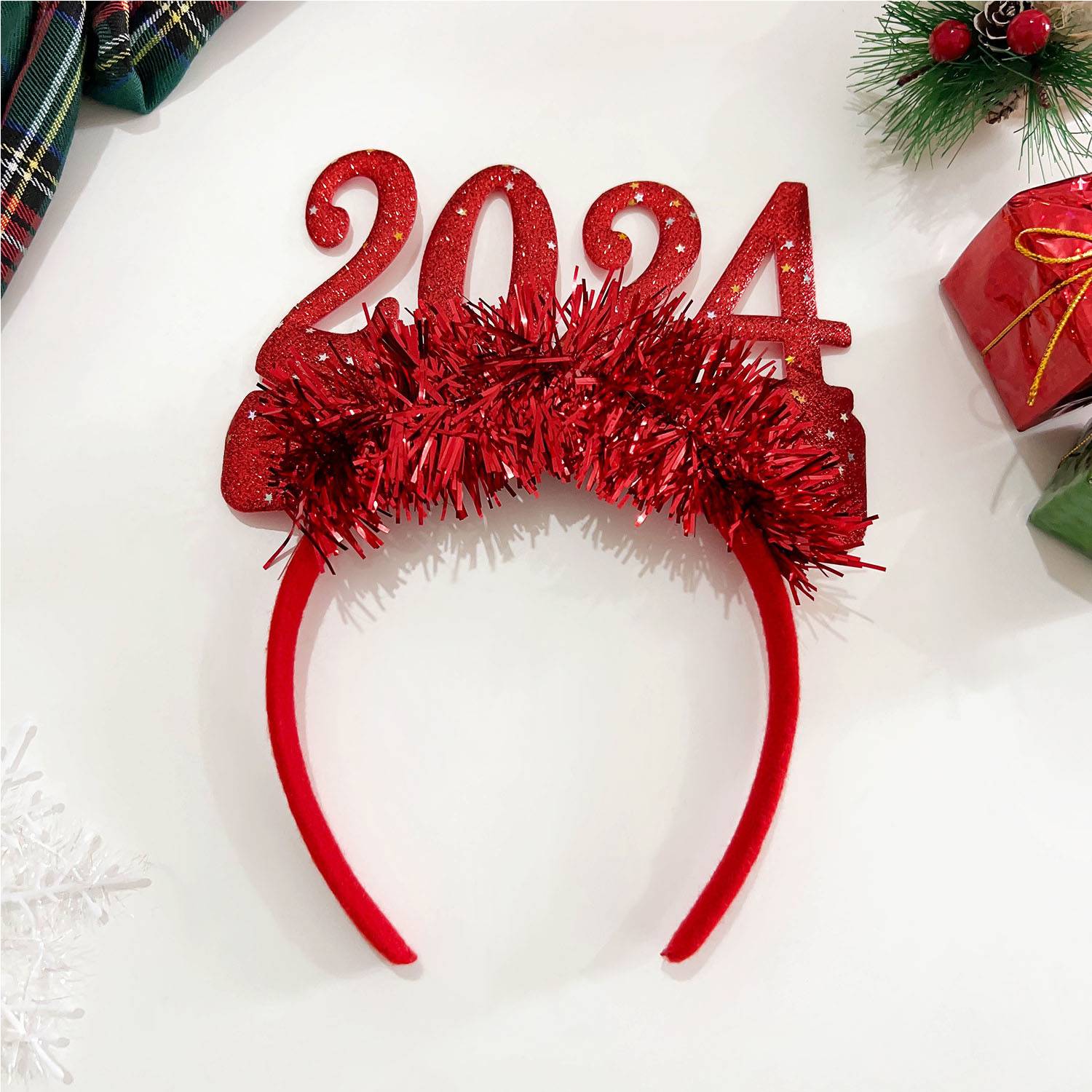 Christmas Party Digital New Year Decorative Headband 6