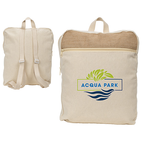 Savanna Jute & Recycled Cotton Backpack 6