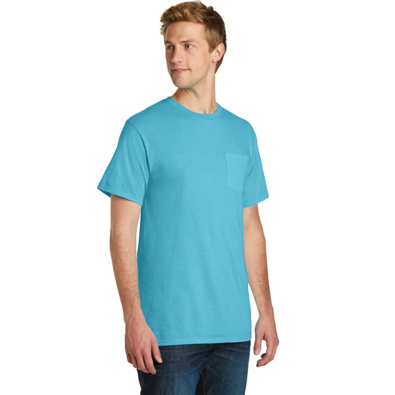 Port & Company Beach Wash Garment-Dyed Pocket Tee. 9
