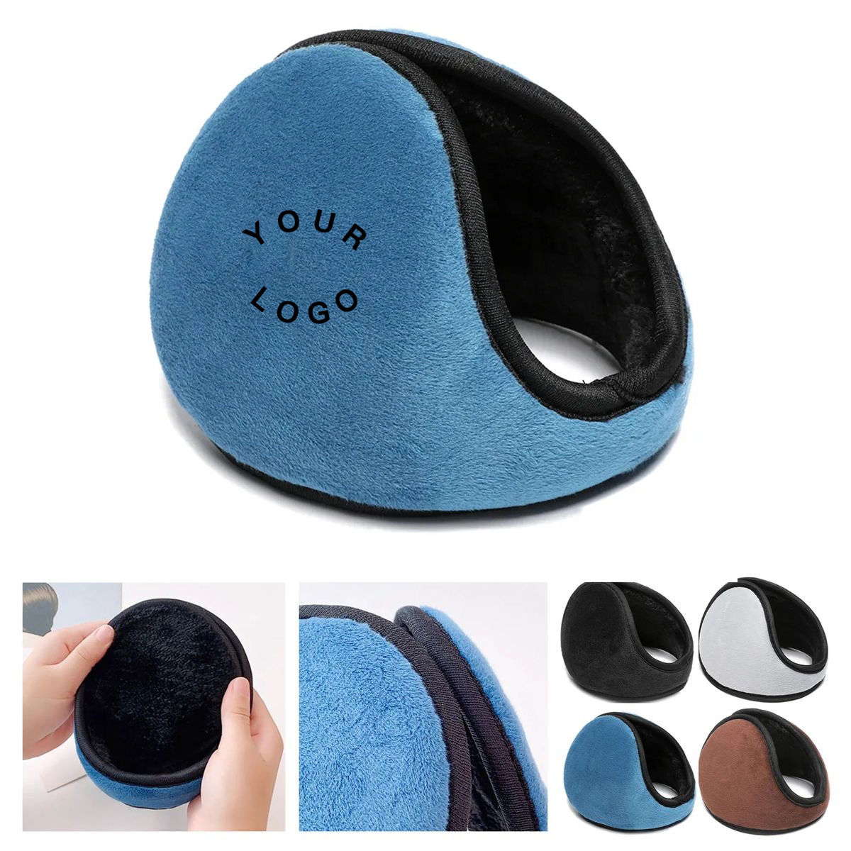 Warm Fleece Earmuffs for Skiing or Hiking 2