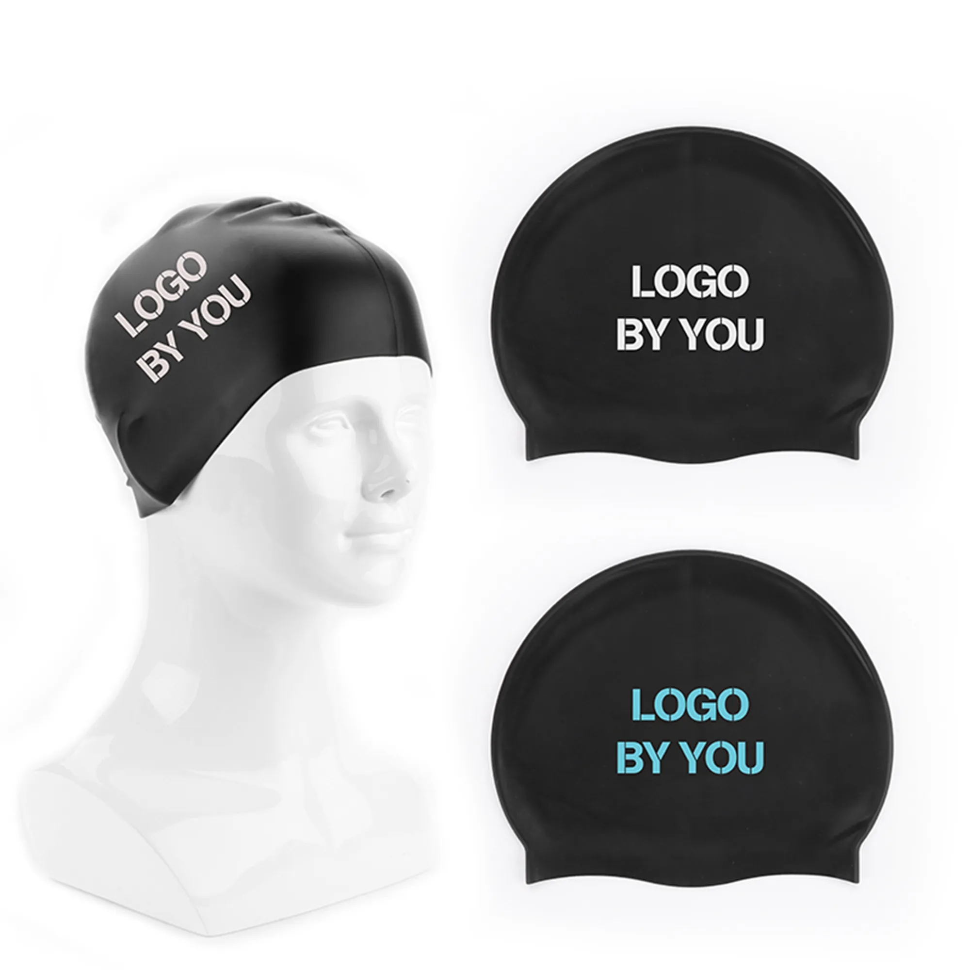 Unisex Silicone Swim Cap MOQ 50 PCS 1
