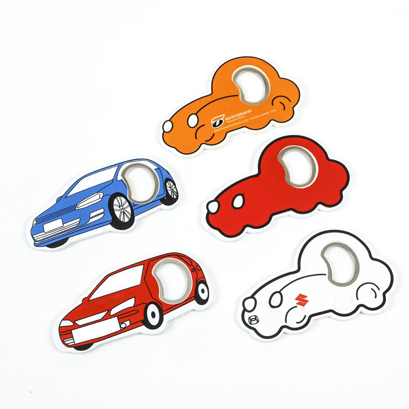 Car Shape Magnets Bottle Opener, custom magnet with logo imprint 2