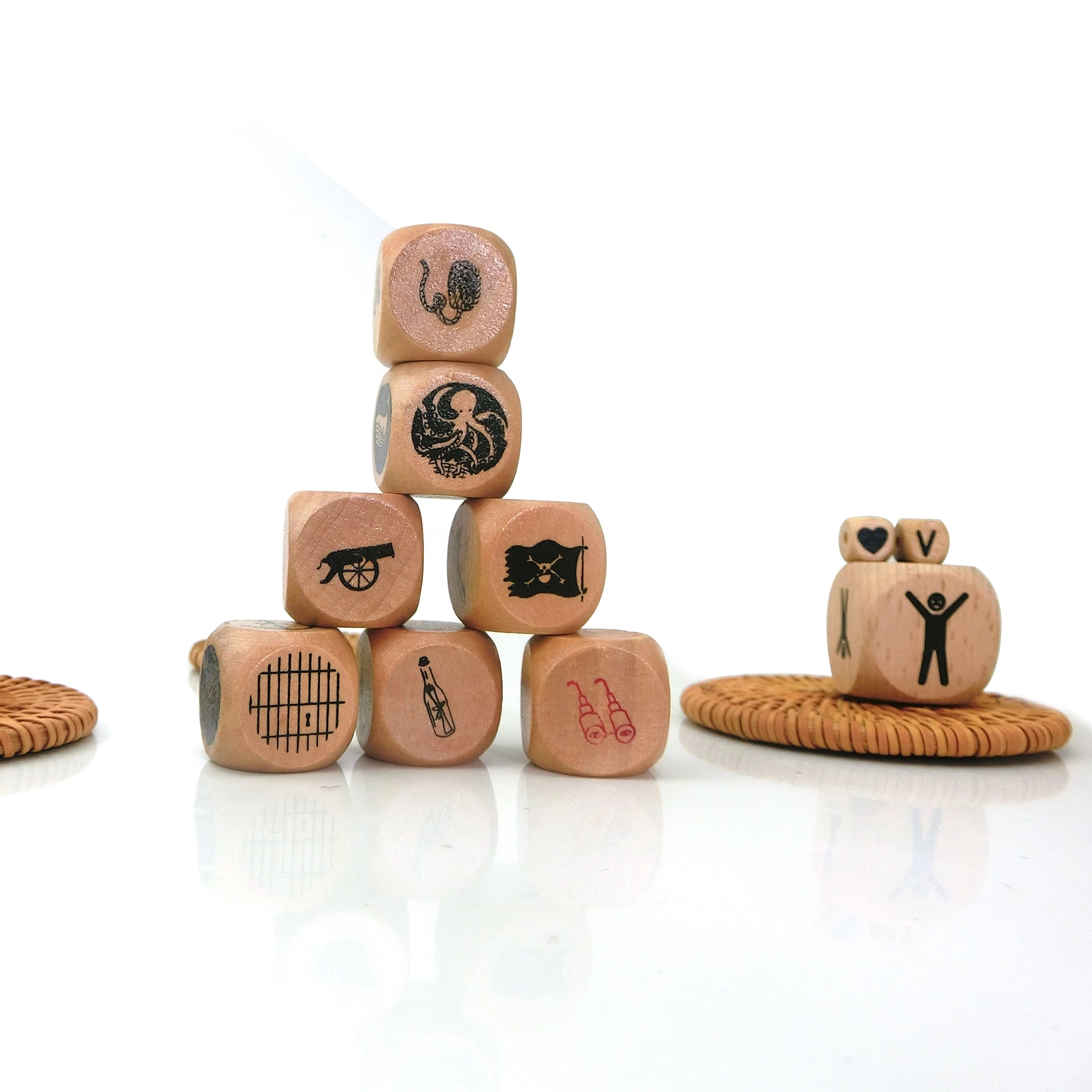 Wooden Dice 4