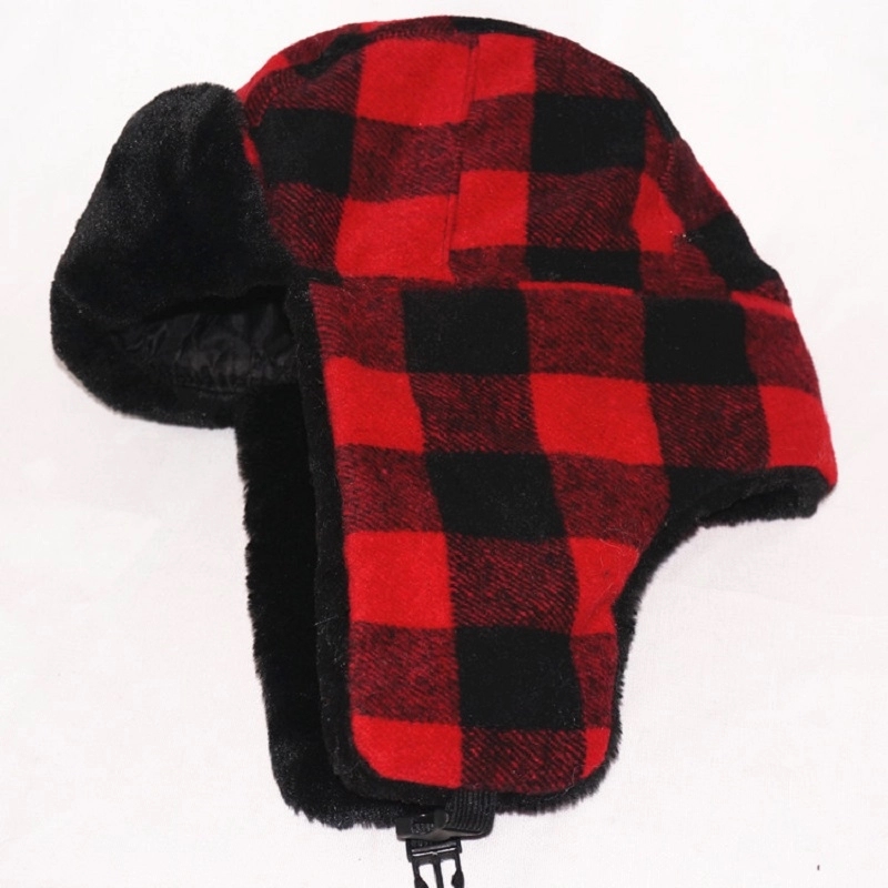 Trapper's style cap with the ear flaps and fur. 3