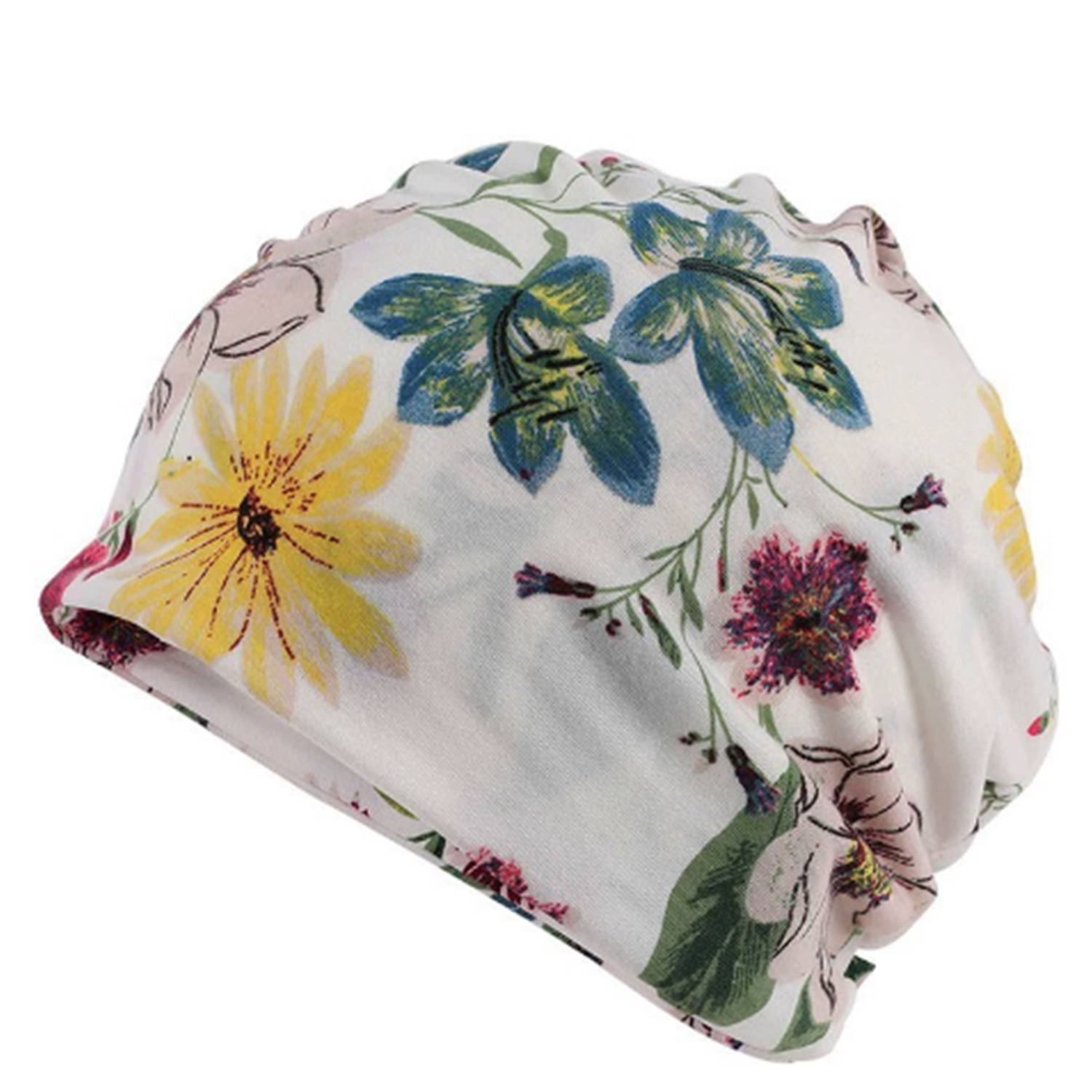 Women's Soft Stylish Acrylic Caps w/ Floral Print 8
