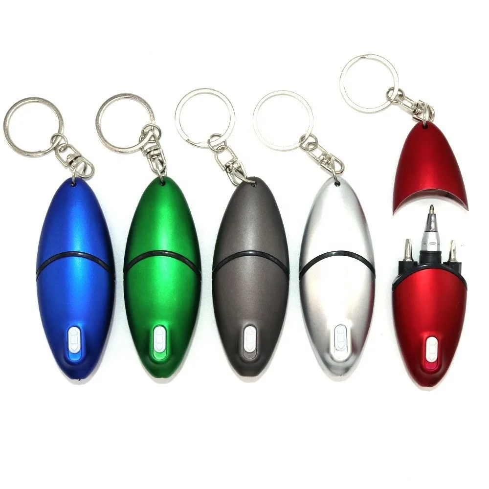 Ballpoint Pen Keychain with LED Light 2