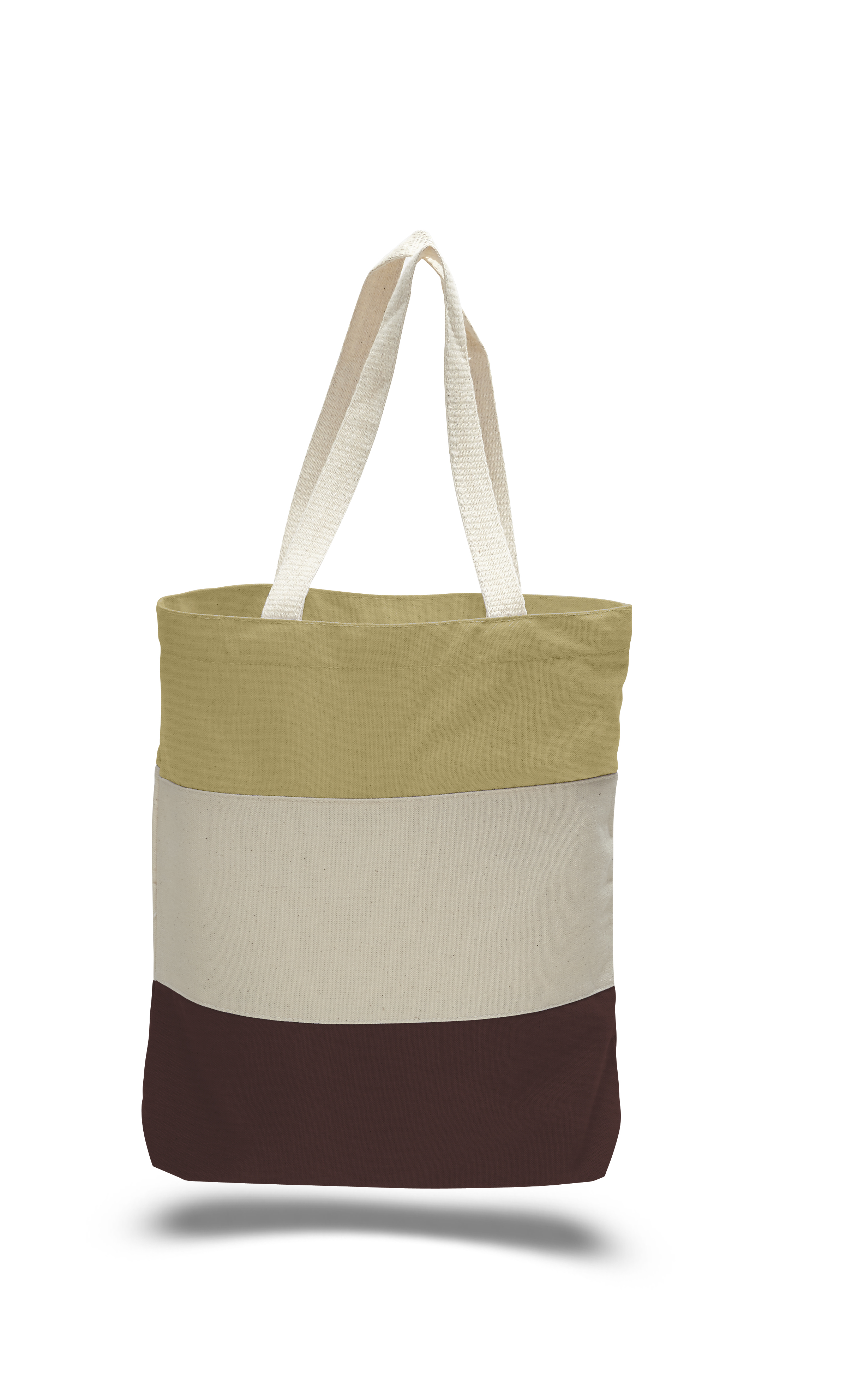 Heavy 12 oz. Cotton Canvas Tri Color Tote Bag, custom tote bag with logo imprint 4
