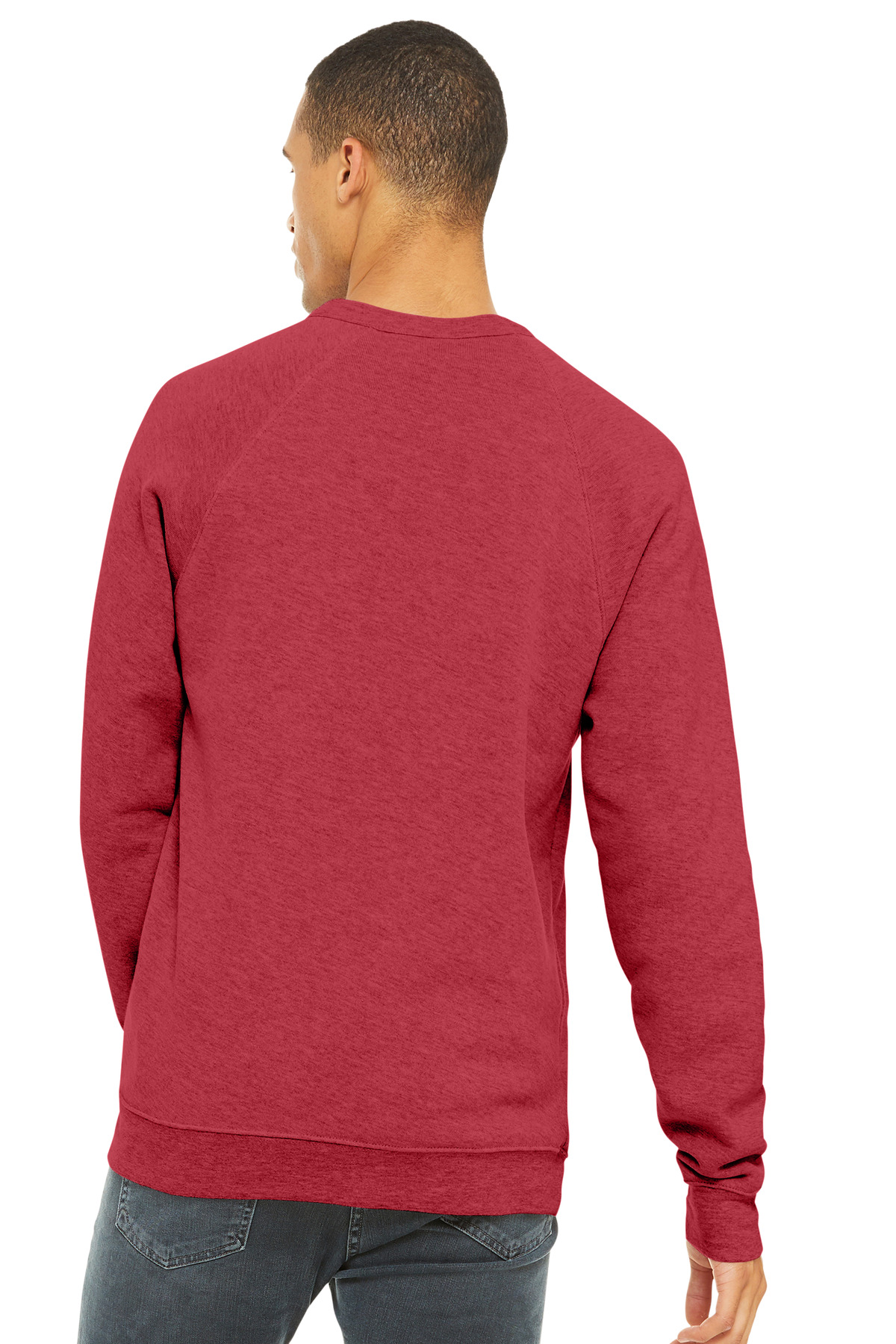 BELLA+CANVAS Unisex Sponge Fleece Raglan Sweatshirt. BC3901 189