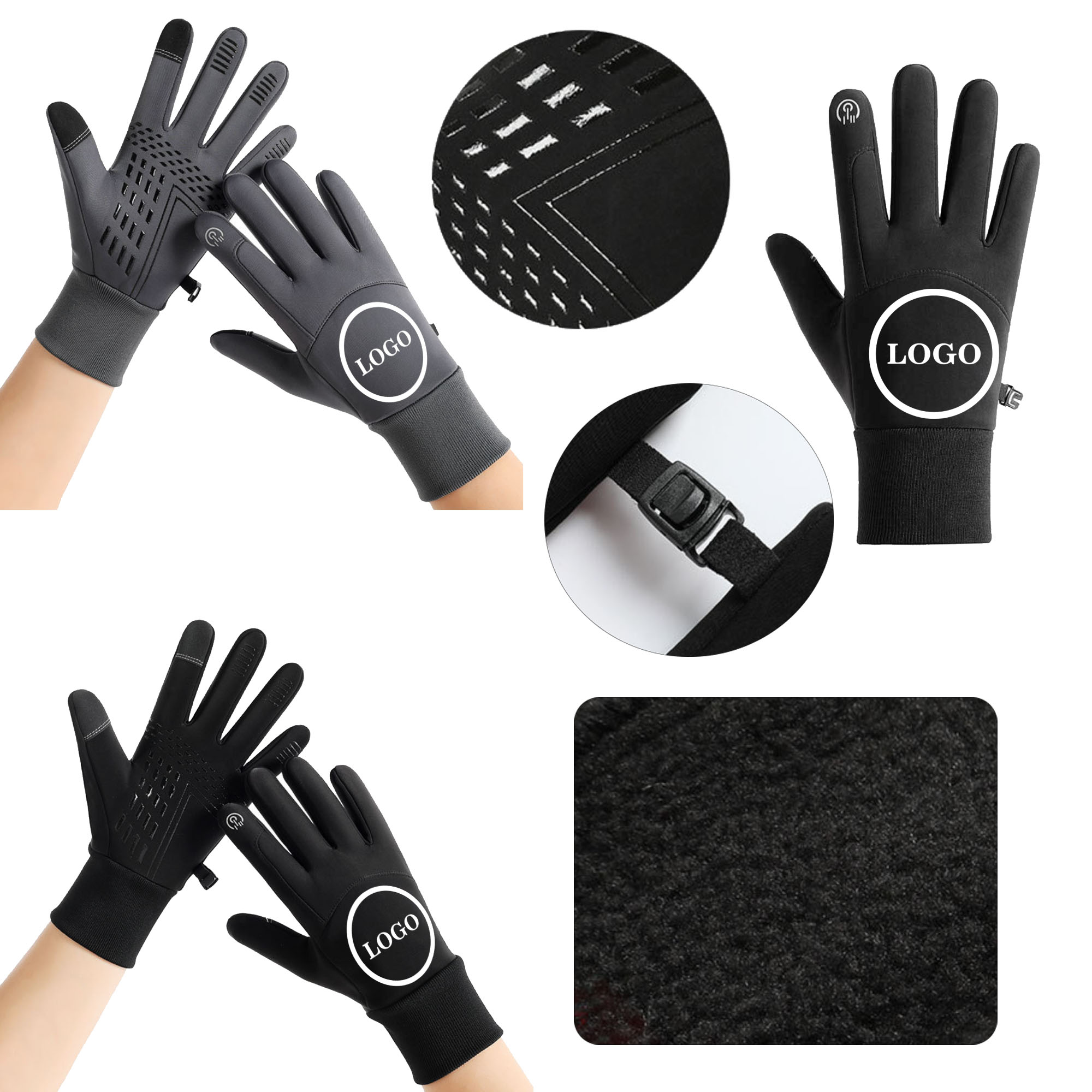 MOQ500 Winter Model Touchscreen Gloves 1