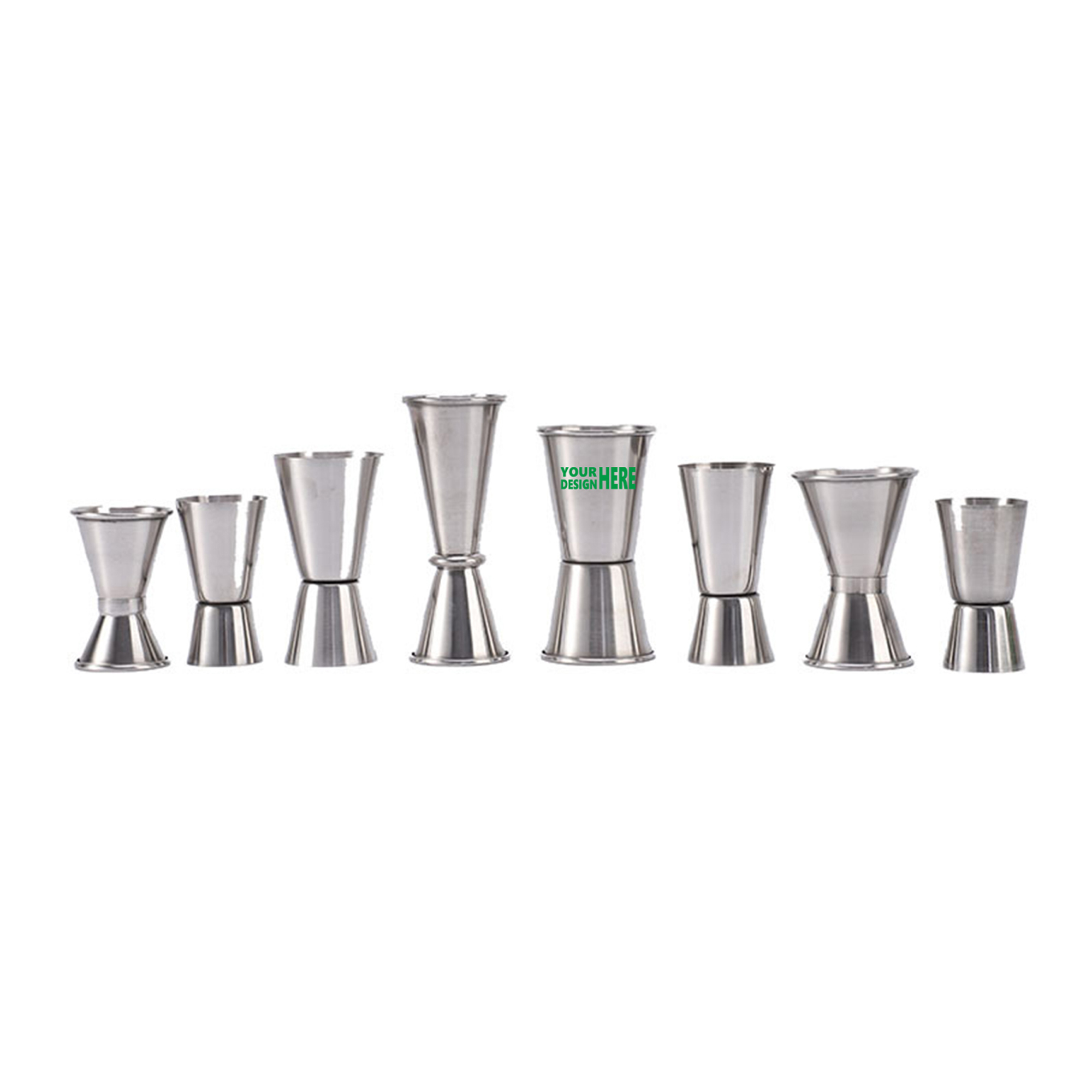 MOQ 50 Durable Stainless Steel Double Jigger for Bar 2