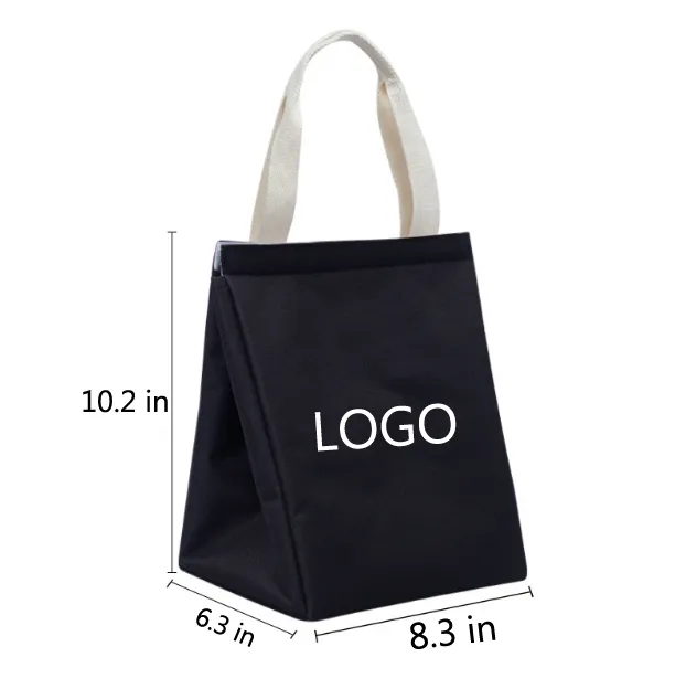 8.3" Oxford Lunch Picnic Tote Handbag 6