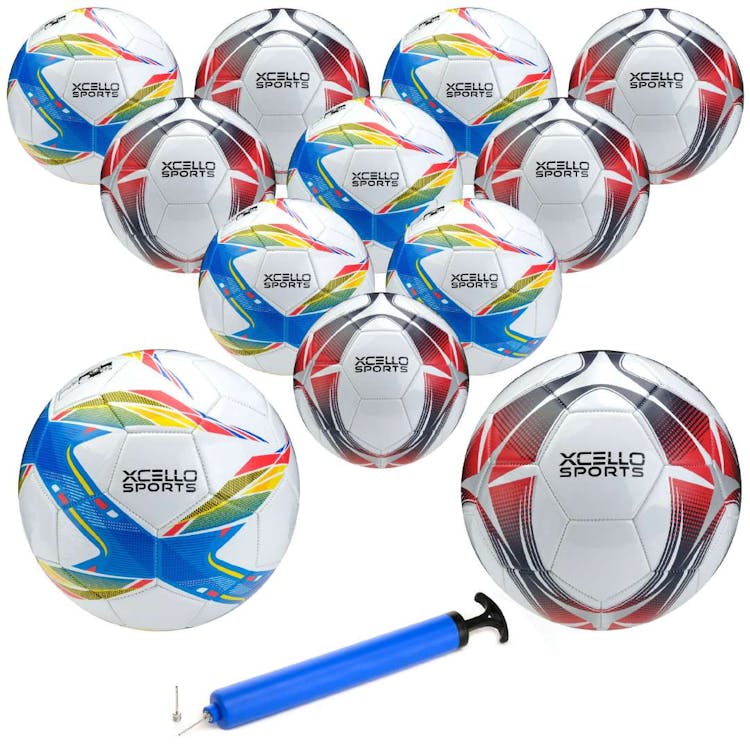 Soccer Balls - Blue and Red Size 3 2
