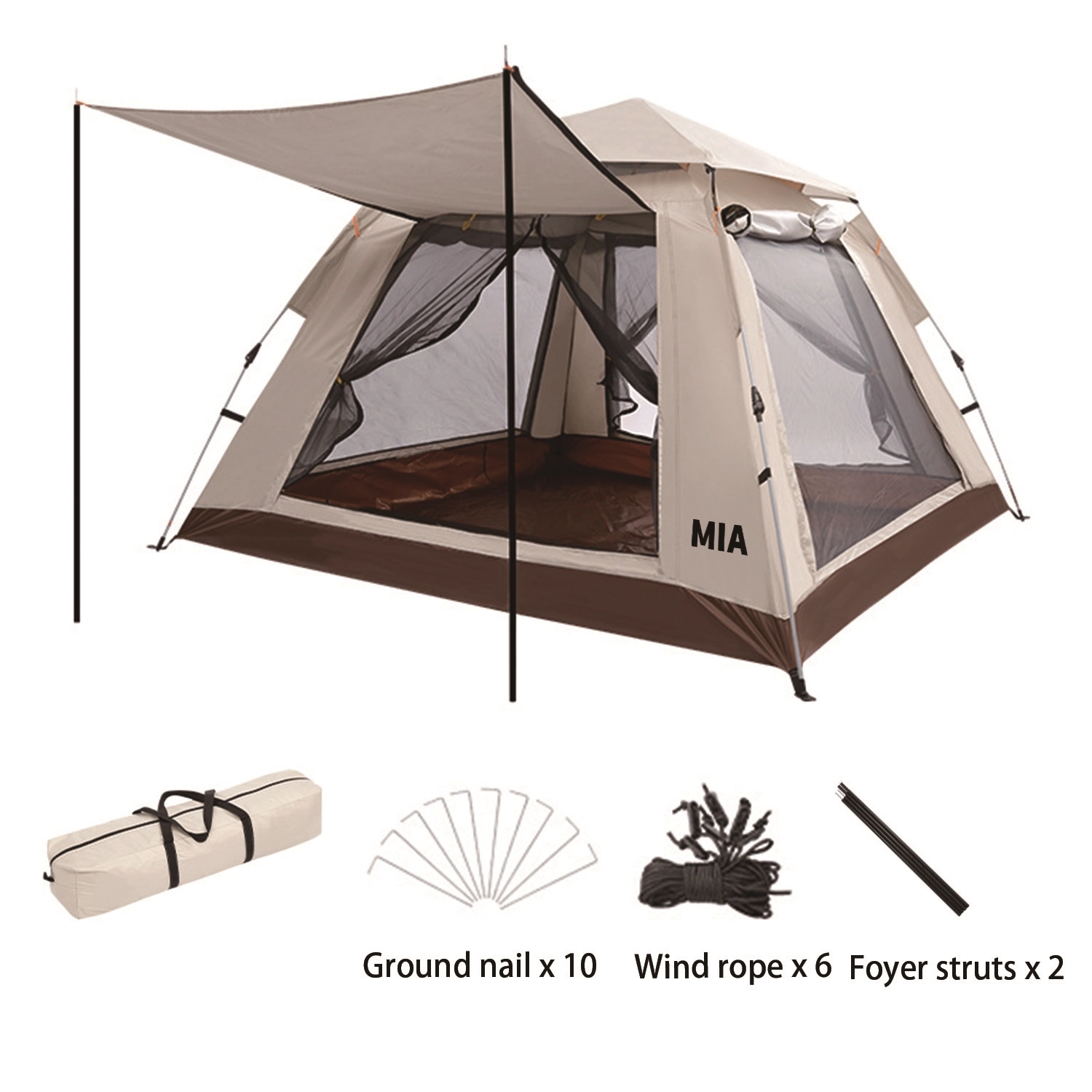 3-4 People Outdoor Camping Fully Automatic Tent 1