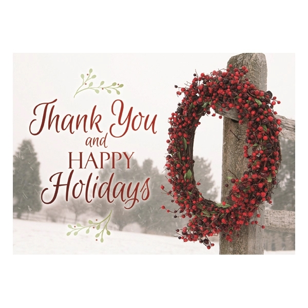 Simply Thankful Holiday Greeting Card 1