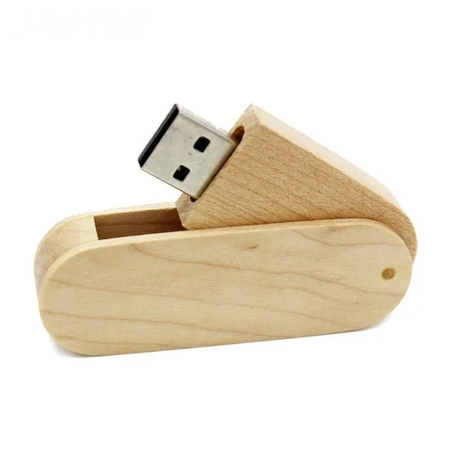Swivel Wooden USB with Wood Box 4
