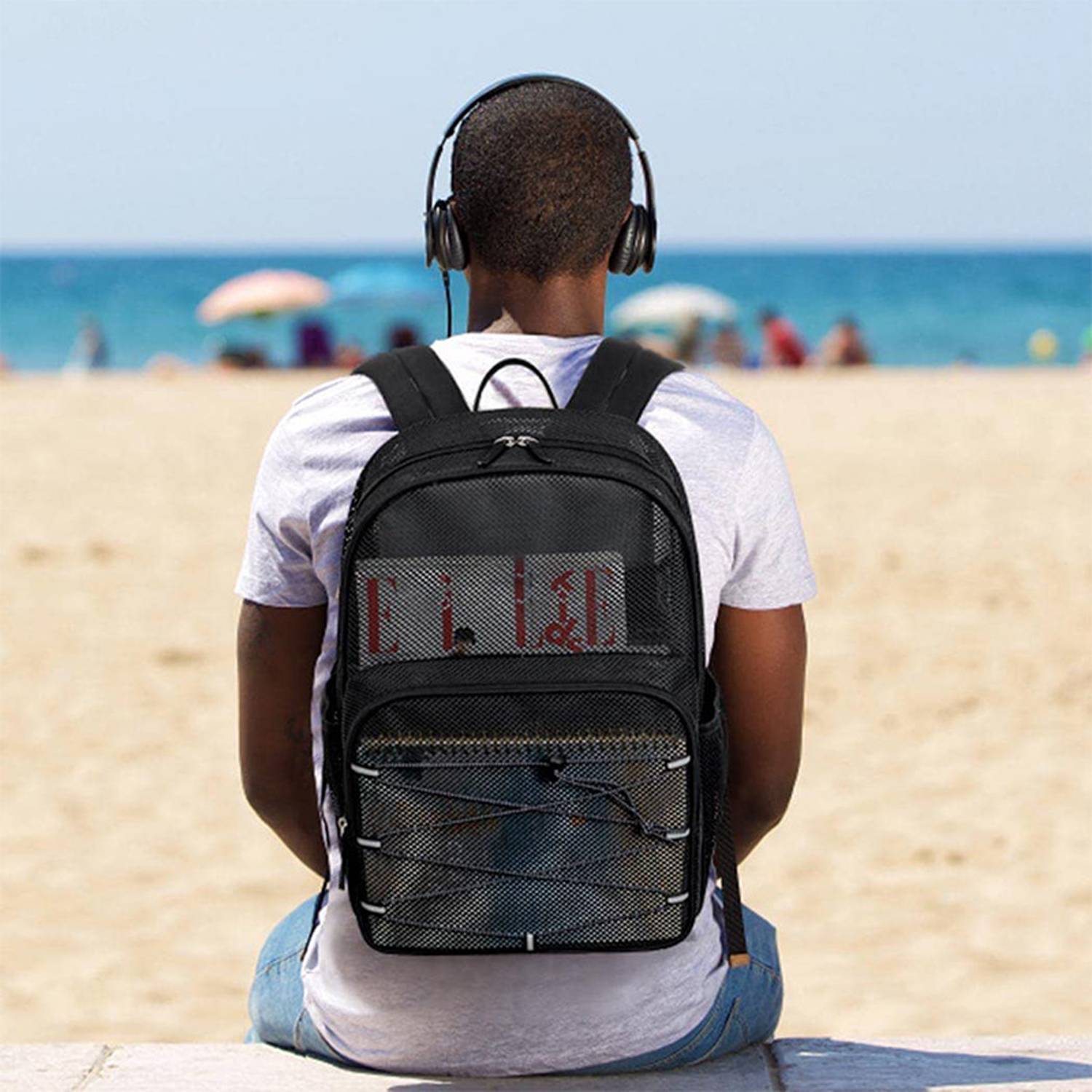 Breathable Mesh Beach Backpack 4