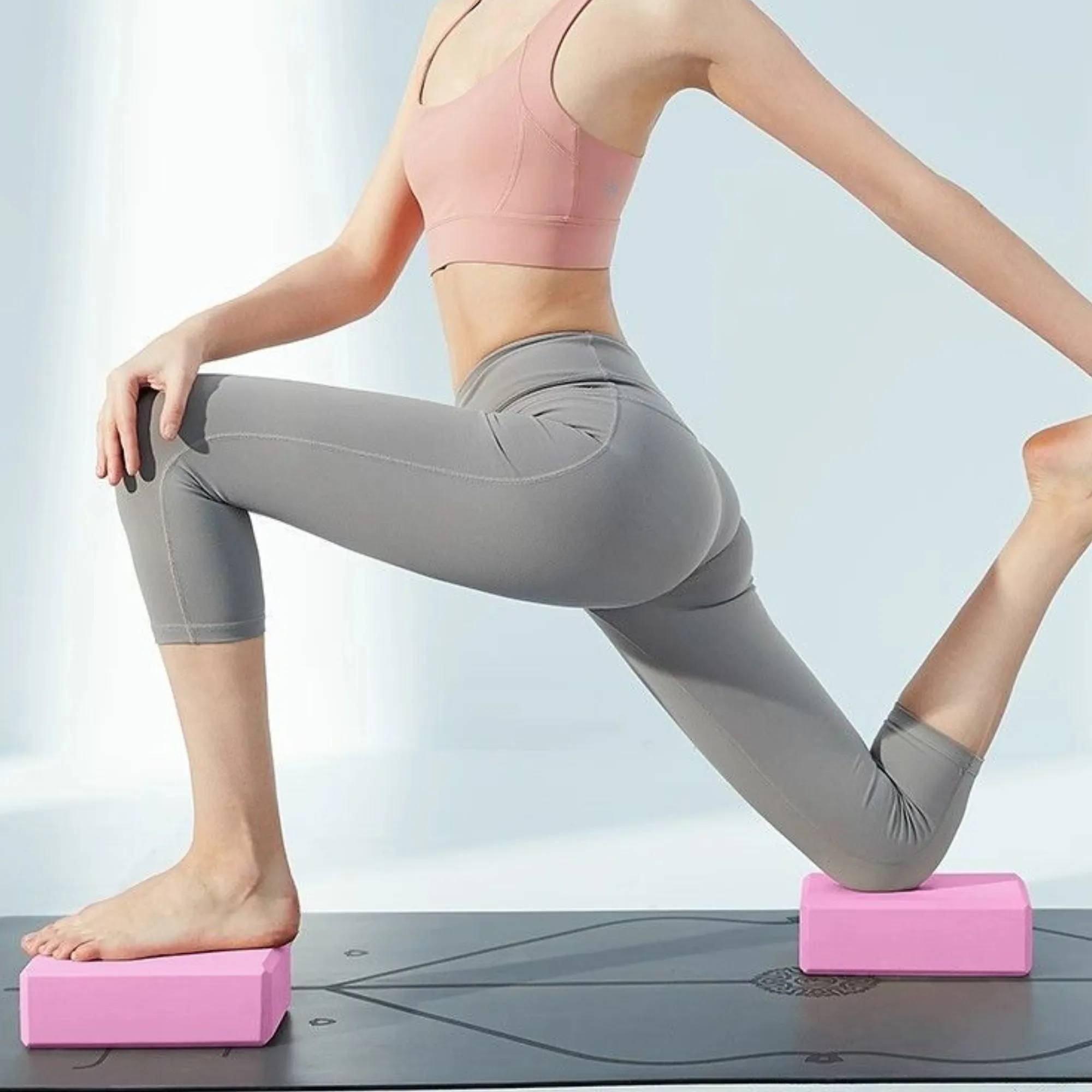 High Density EVA Foam Yoga Block Fitness Brick For Dance 4
