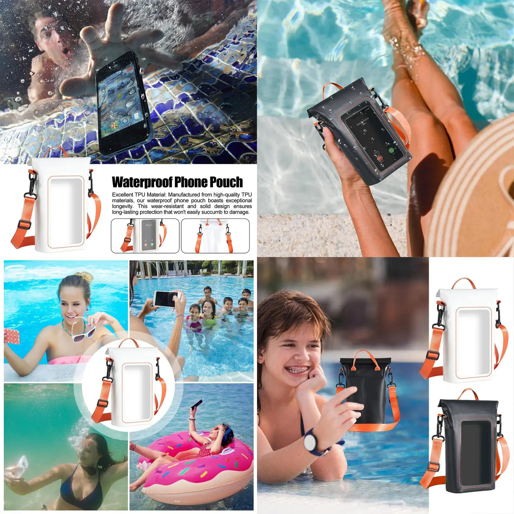 Waterproof TPU Bag for Mobile Phone and Diving 2
