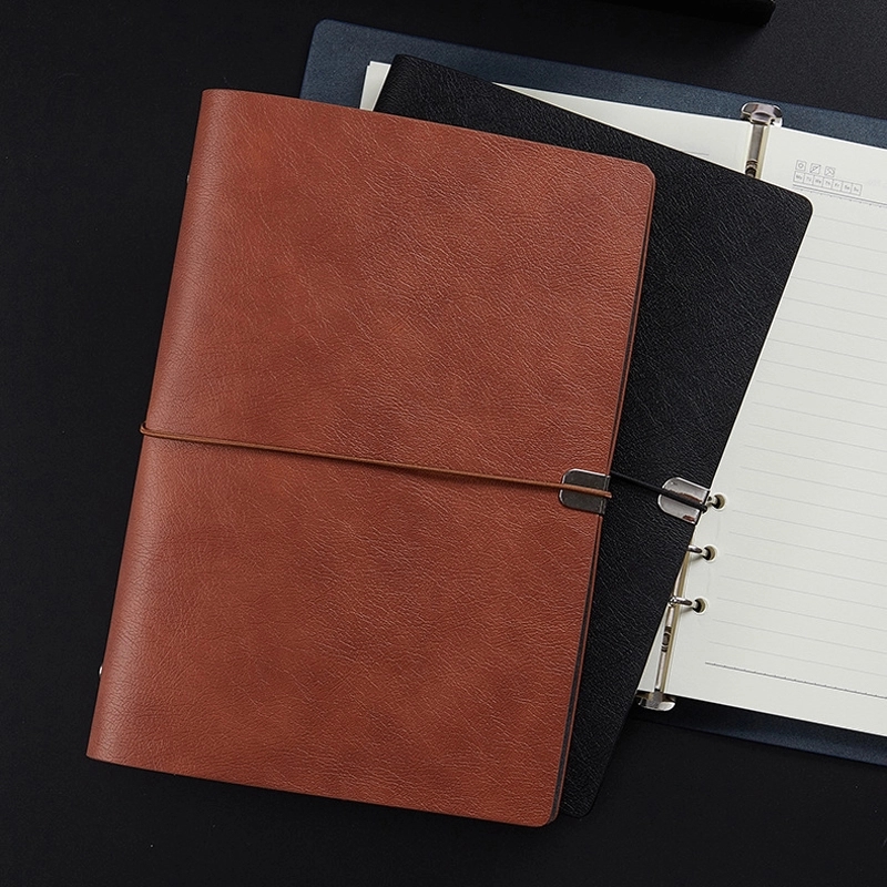 PU Leather A5 Business Travel Journal Binder Notebook 13