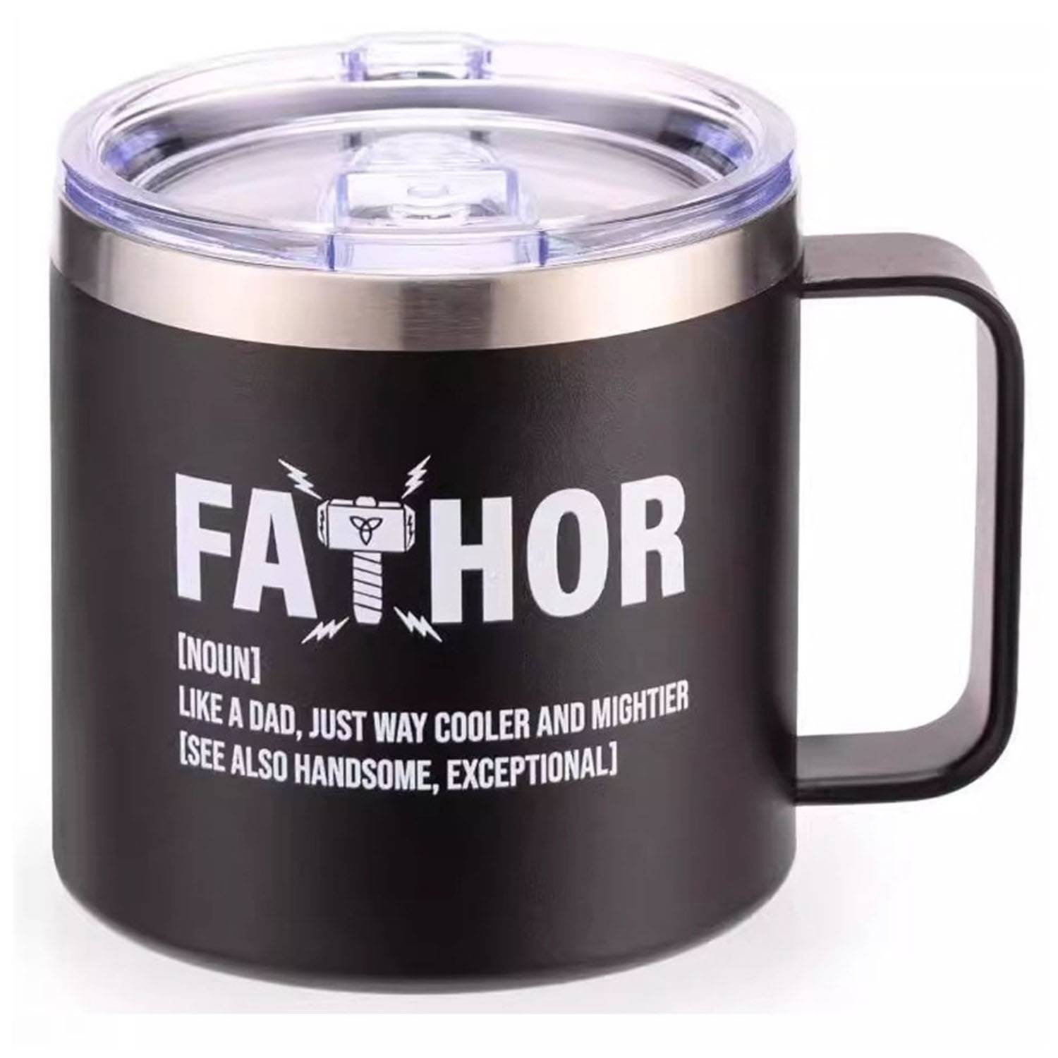 14oz Stainless Steel Insulated Mug w/ Handle 2