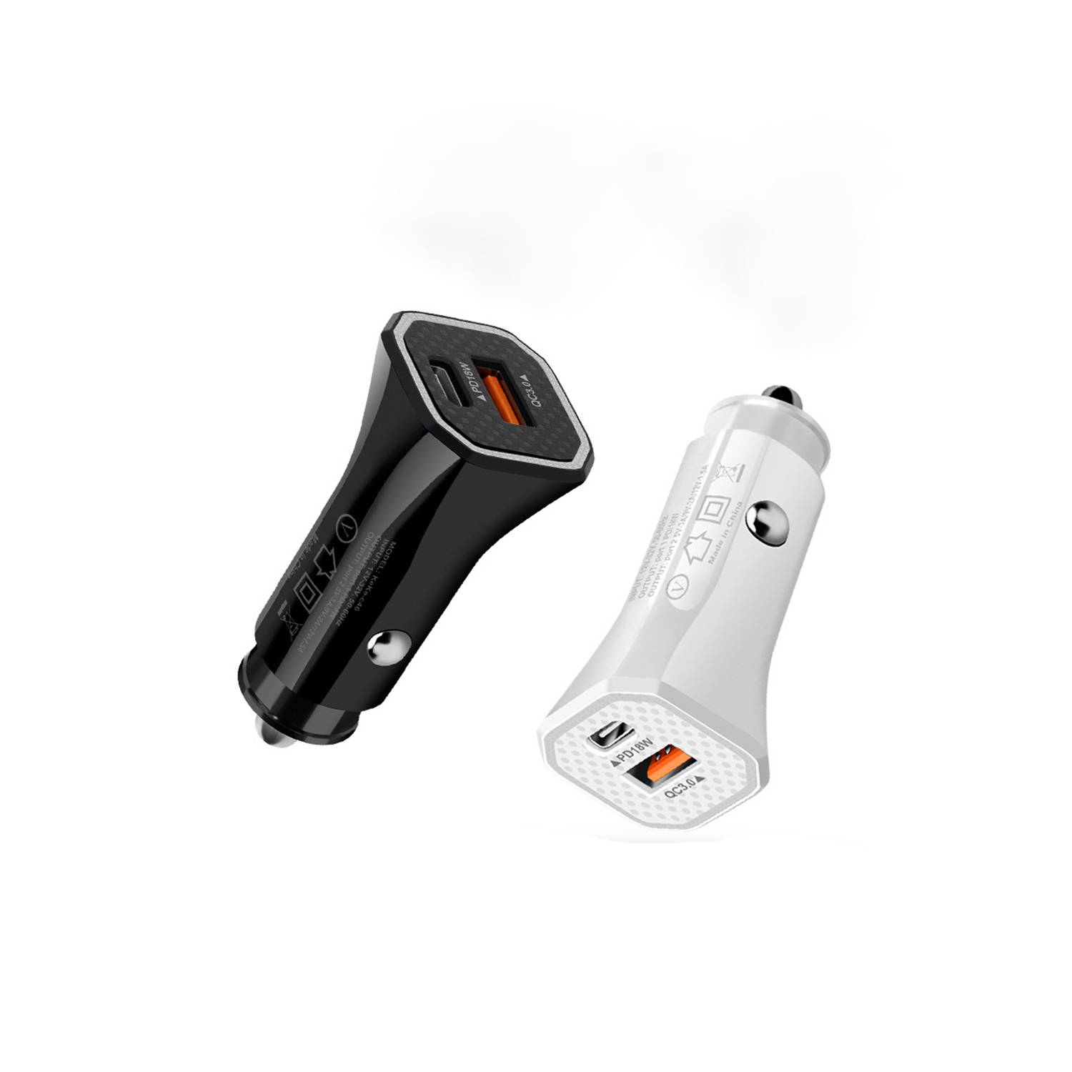 12W PD+USB Mini Fully Compatible Mobile Car Charger 6