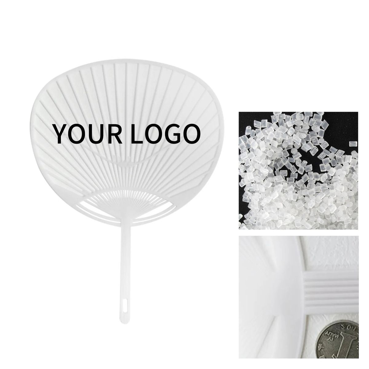 Plastic Hand Fan 7x11 Inch for Outdoor Events 2