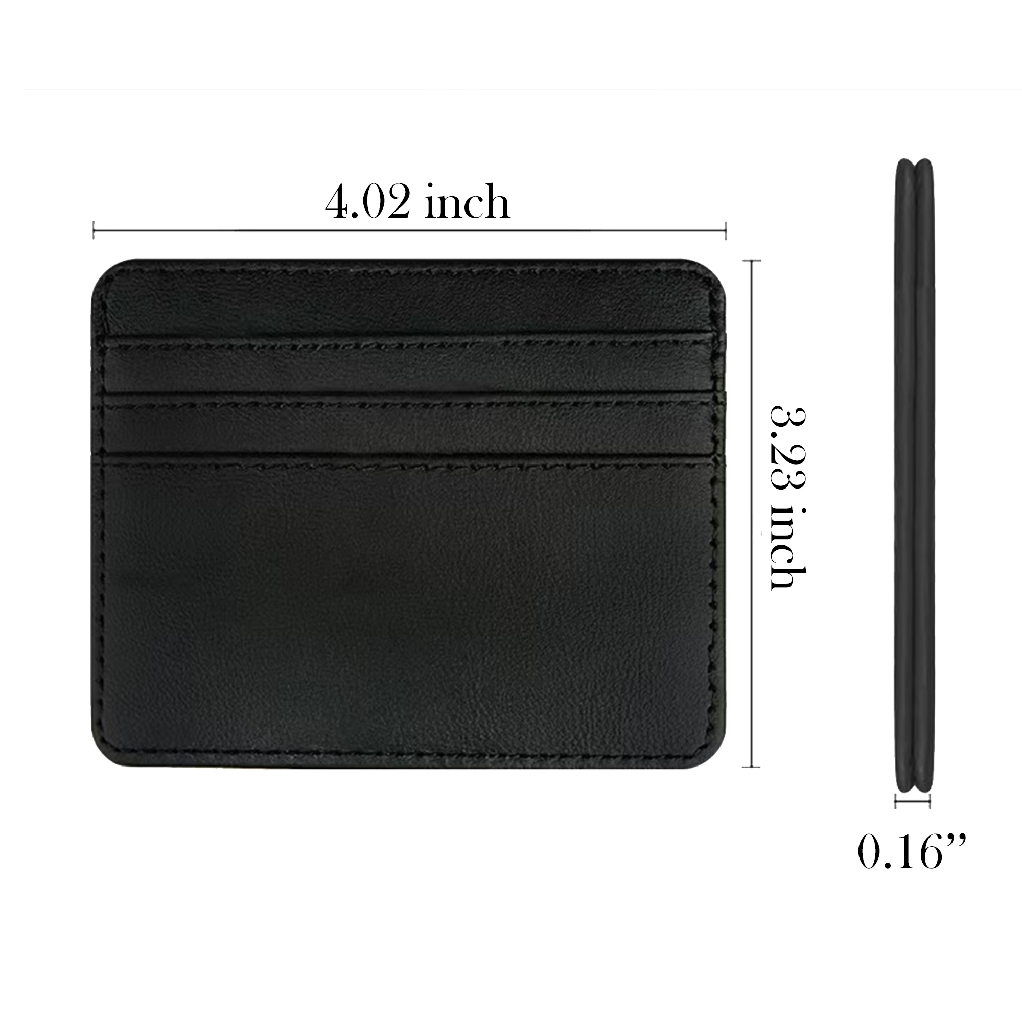 MOQ:50pcs PU Leather Card Wallet 4